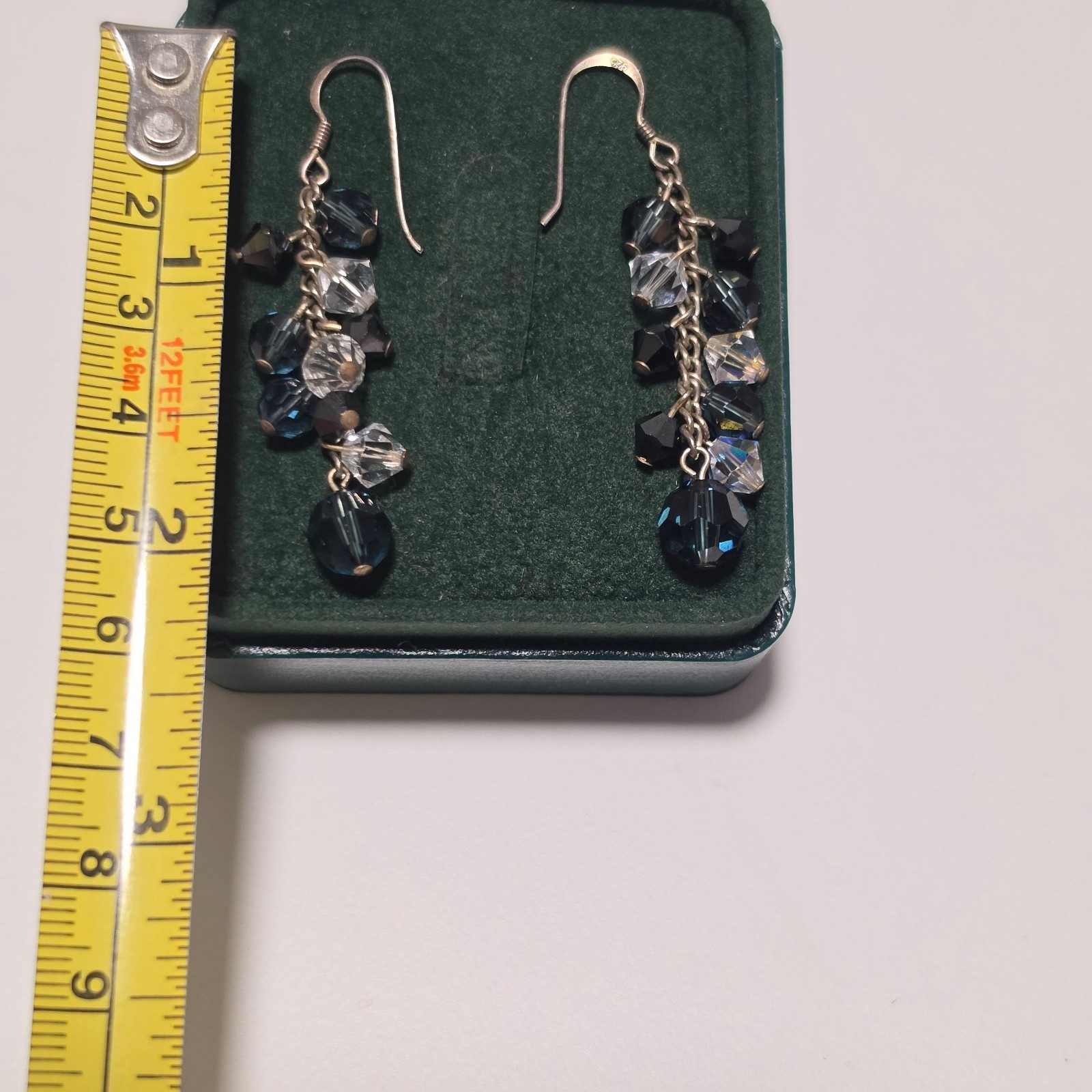 925 sterling Silver Crystal Drop Earrings.b3 image 4