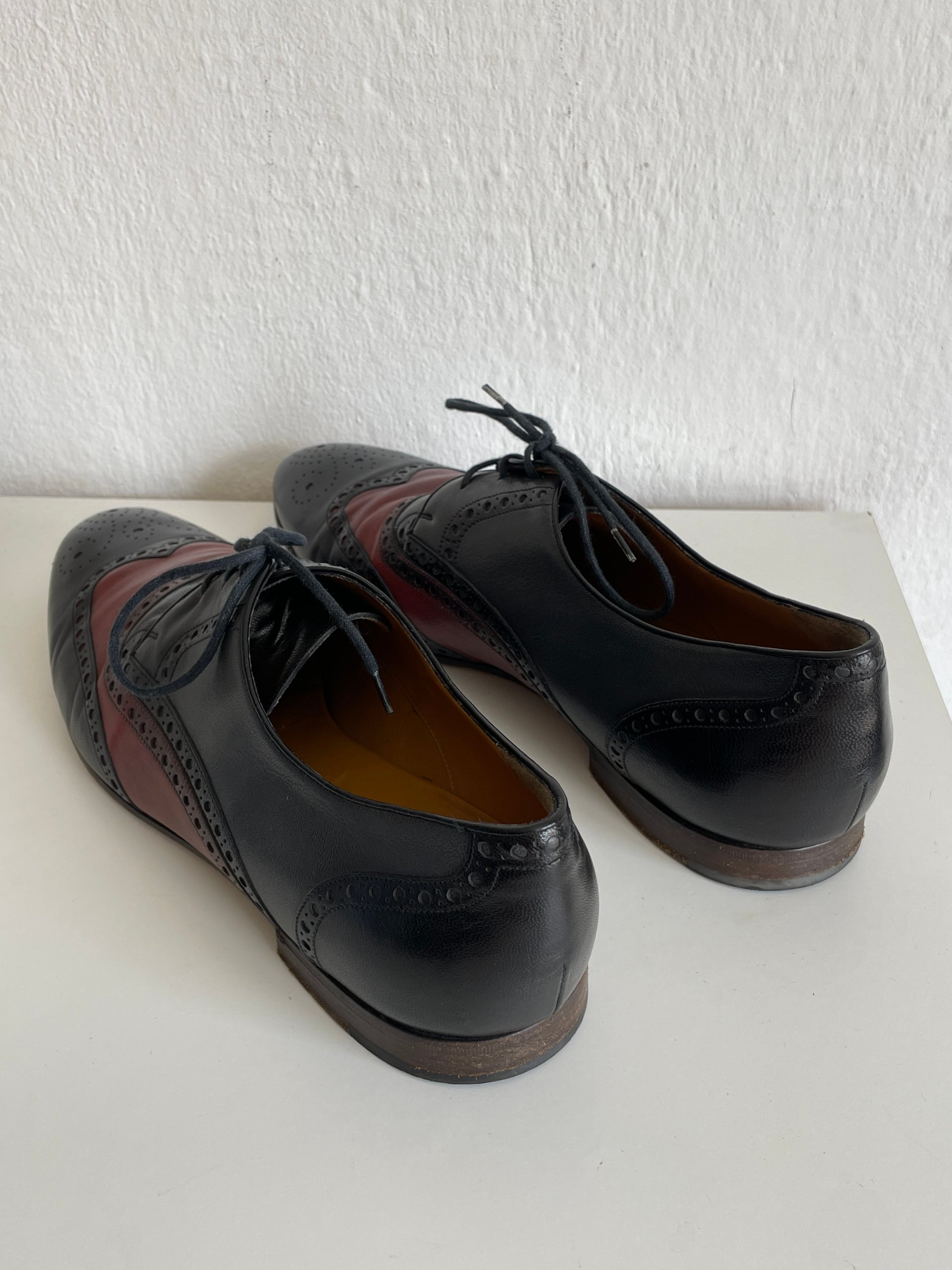 Gucci 202729 Two-Tone Leather Brogue Derby 45 E image 6