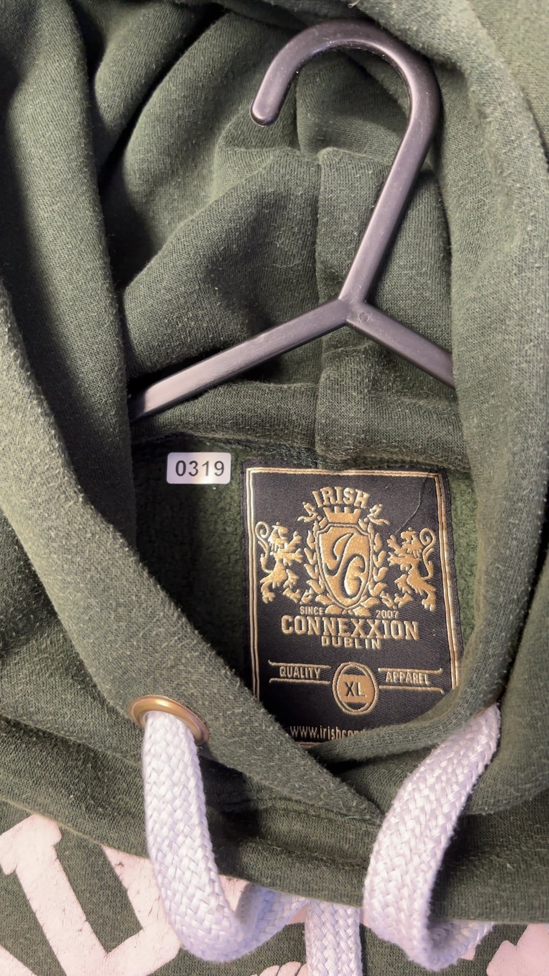 Irish Connexxion Green Dublin Ireland Hoodie XL Cotton & Polyester very good condition image 7