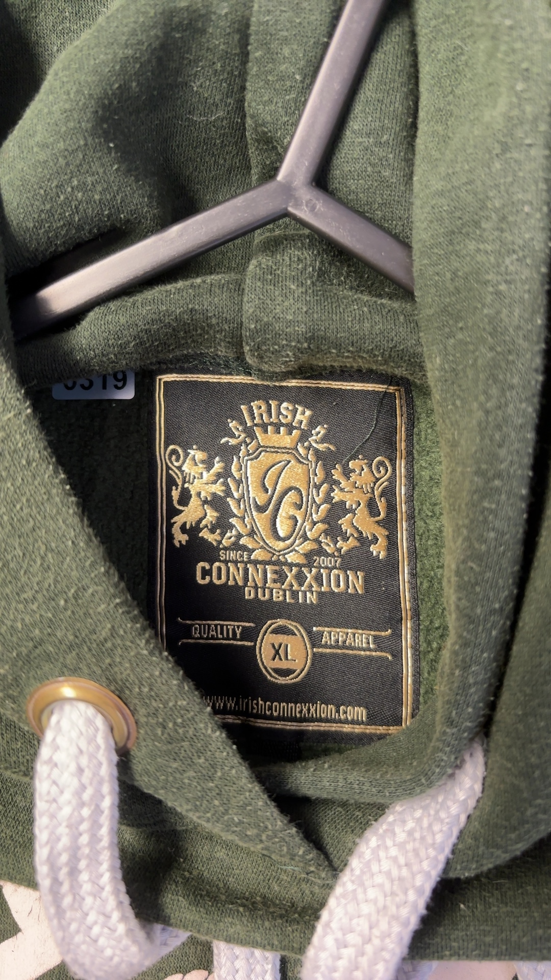 Irish Connexxion Green Dublin Ireland Hoodie XL Cotton & Polyester very good condition image 8