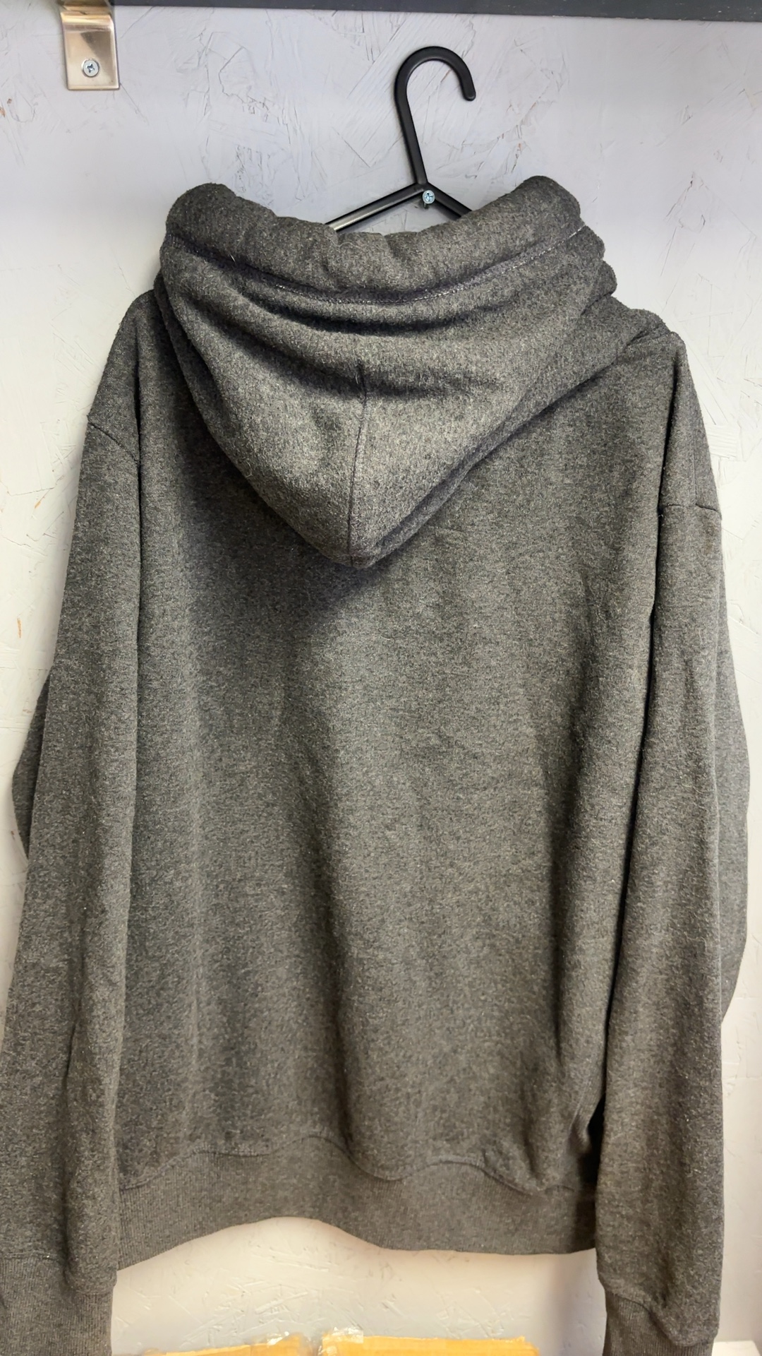 Superdry Men's Grey Hoodie XL Drawstring Funnel Neck very good condition image 6
