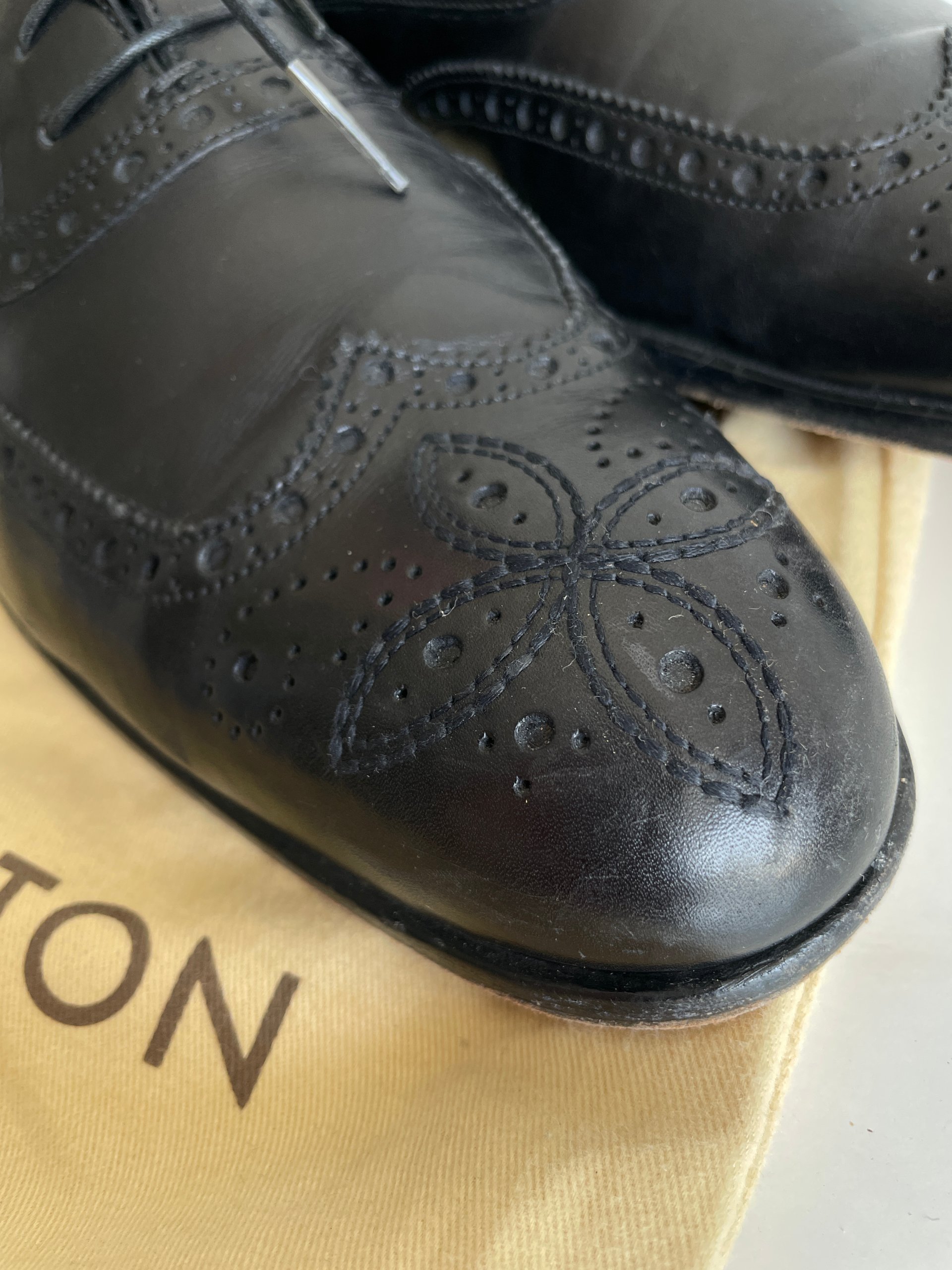 Louis Vuitton ST0099 Full Brogue Oxford Shoes Size 12 image 7