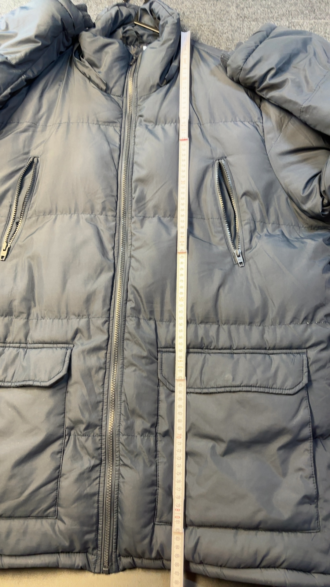 French Connection Navy Puffer Jacket XX Large Polyester Warm Casual excellent condition image 6