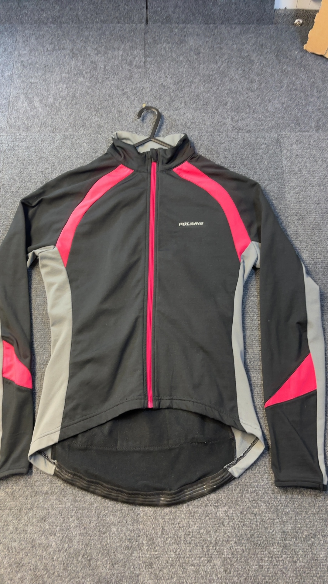 Polaris Black, Grey & Red Technical Cycle Wear Jacket UK 10 very good condition