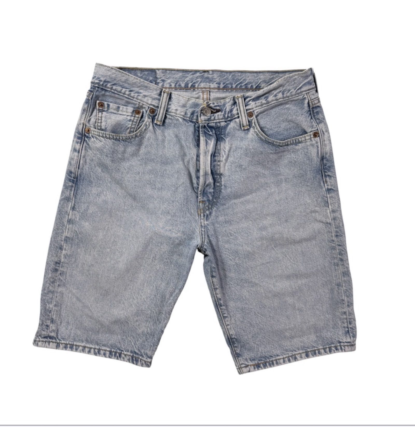 Levi’s 569 Men’s W30 Light Blue Denim Shorts Jorts Button Fly