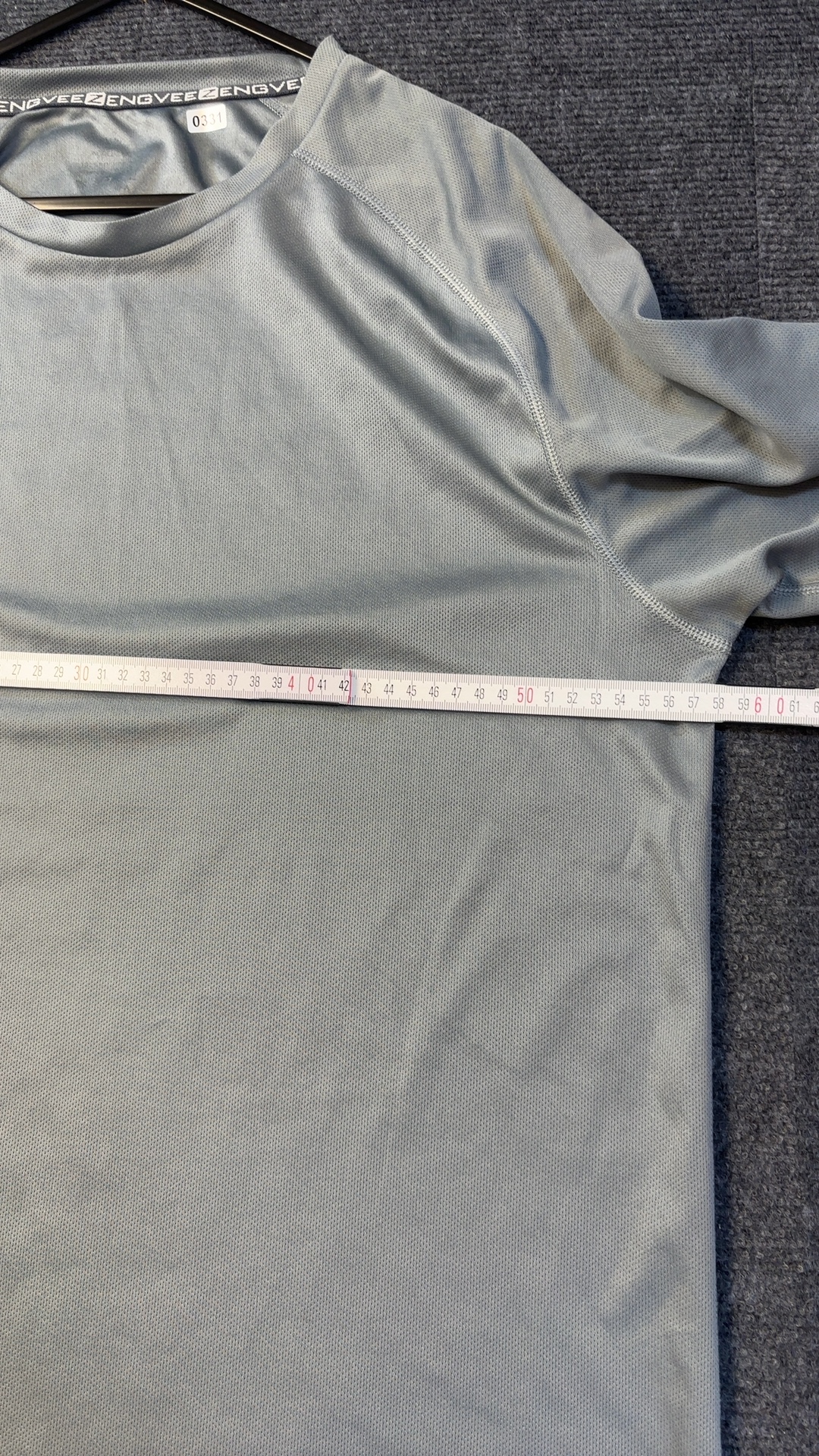 Engvee Grey Mesh Sports T-Shirt Large very good condition image 5