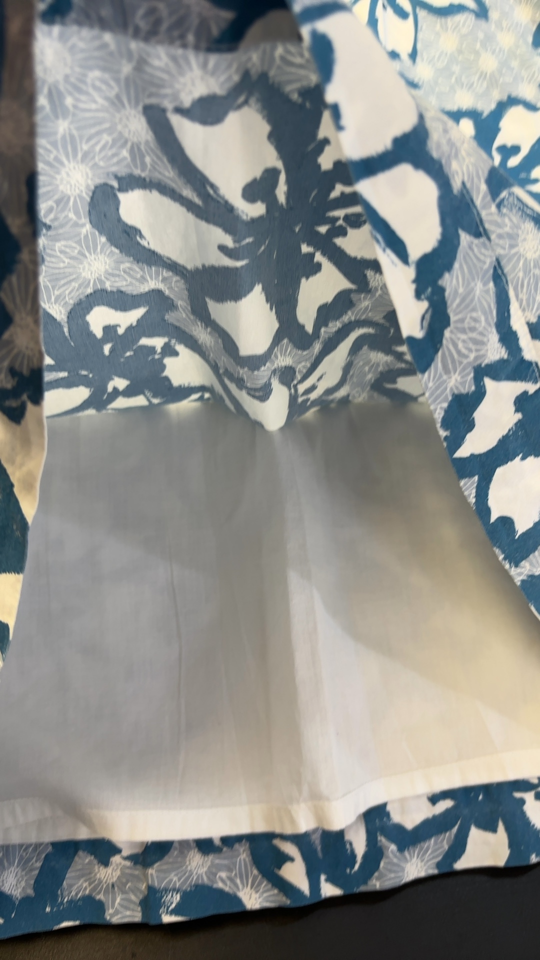 White Stuff Women's Blue & White Floral Cotton Dress UK12 very good condition image 6
