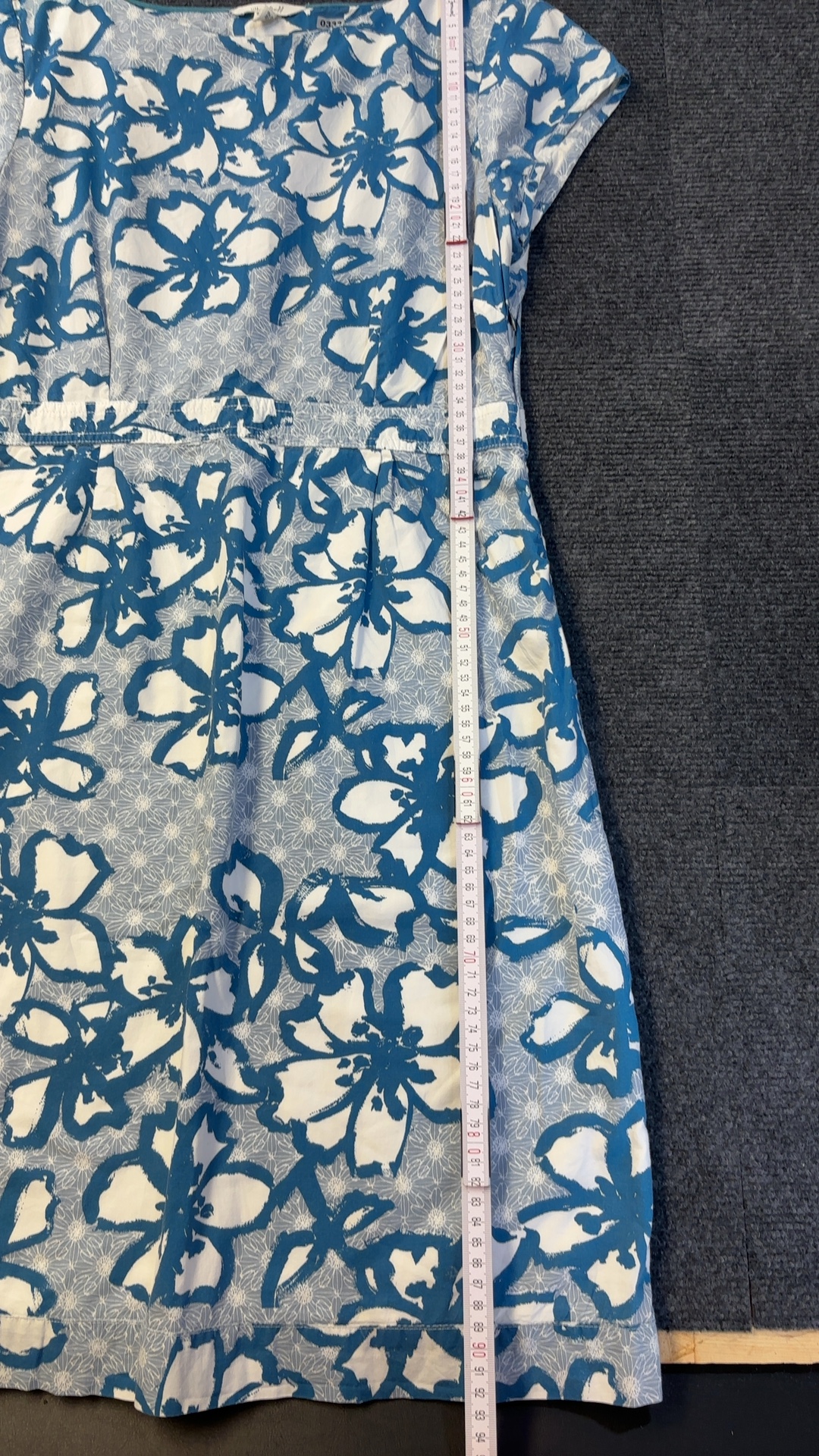 White Stuff Women's Blue & White Floral Cotton Dress UK12 very good condition image 7