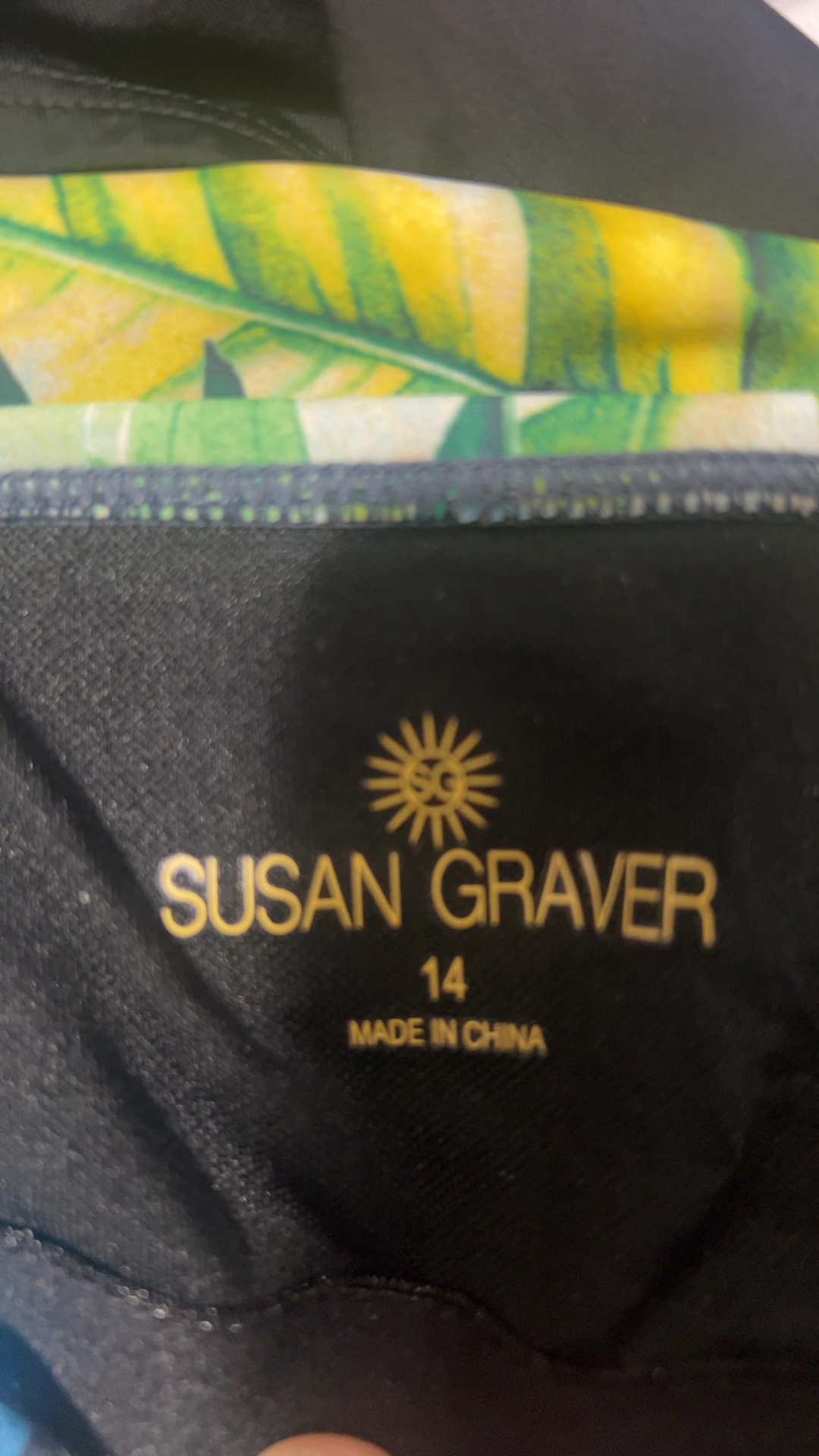 Susan Graver Women's Floral Tankini Swimsuit Set Size 14 Blue Green Yellow image 2
