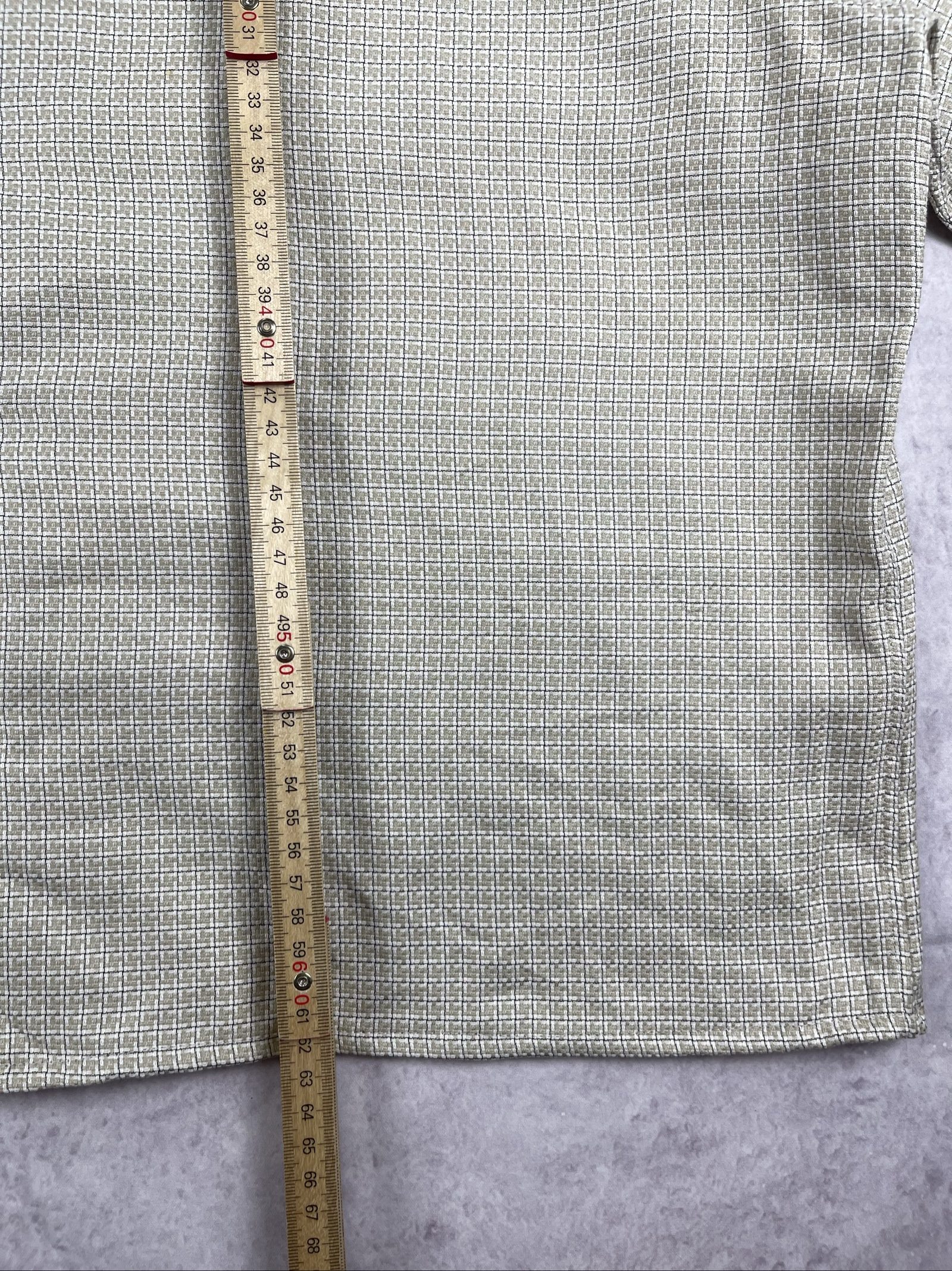 John W. Nordstrom Beige Patterned Short Sleeve Shirt Large Cotton image 8