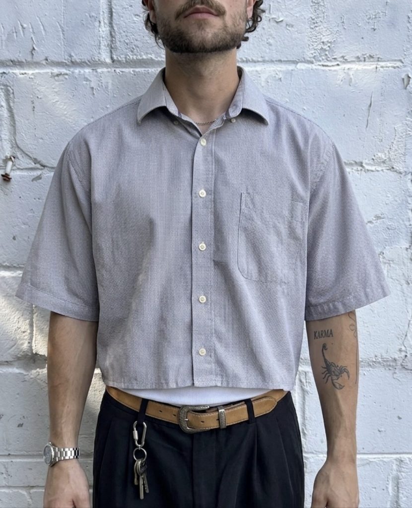 Hechter Men's Light Purple Patterned Non Iron Shirt Large