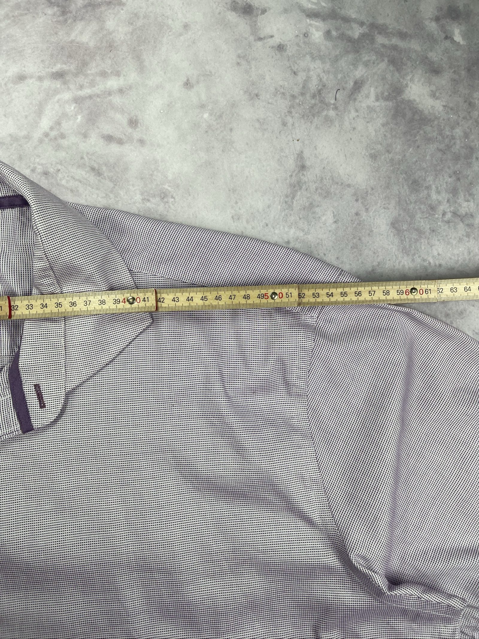 Hechter Men's Light Purple Patterned Non Iron Shirt Large image 7