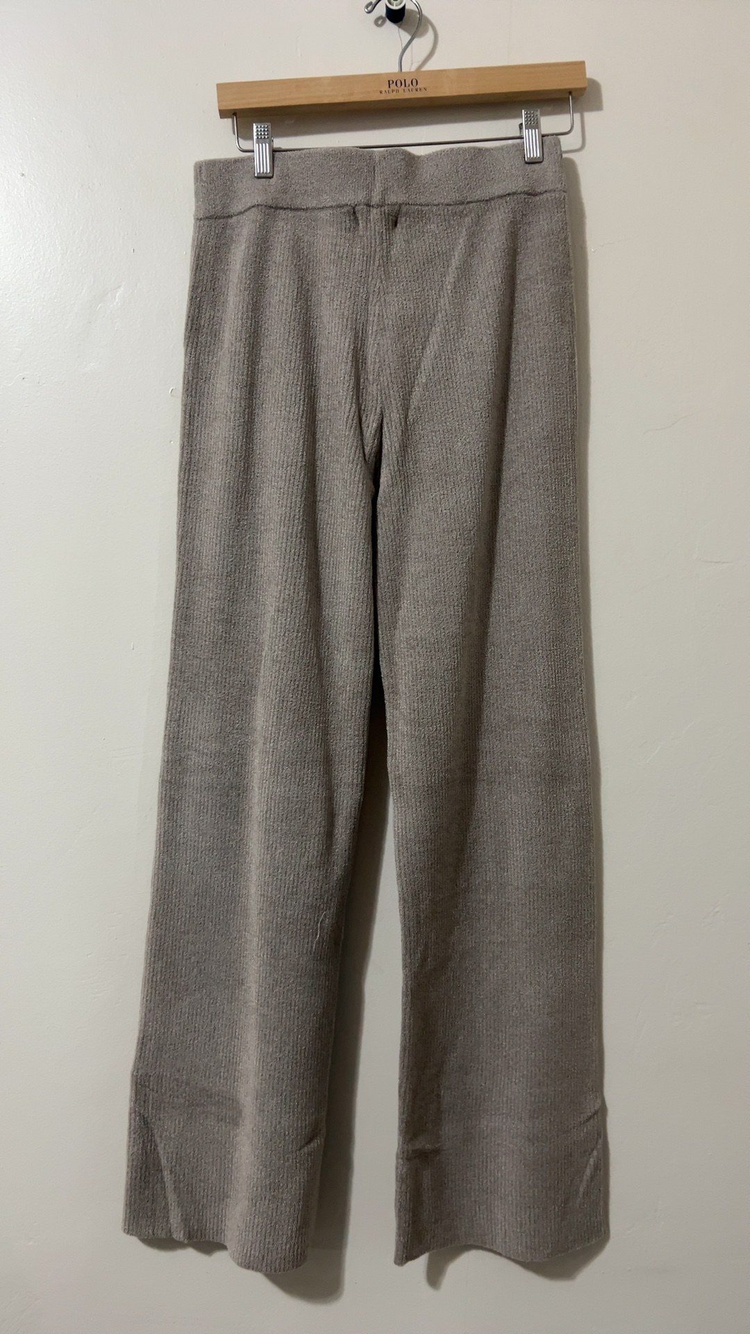 Barefoot Dreams Beige CozyChic Ultra Lite Knit Pants Small image 2