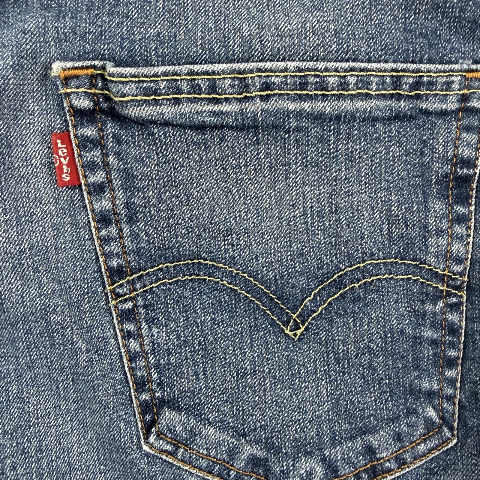 Levi’s 502 Men’s Denim Shorts W31 Blue Regular Taper Stretch 9” Inseam image 6