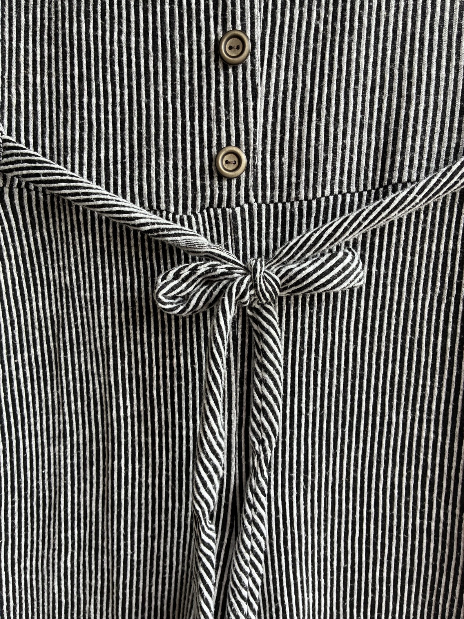 Caution to the Wind Striped Jumper Black White Size S image 3