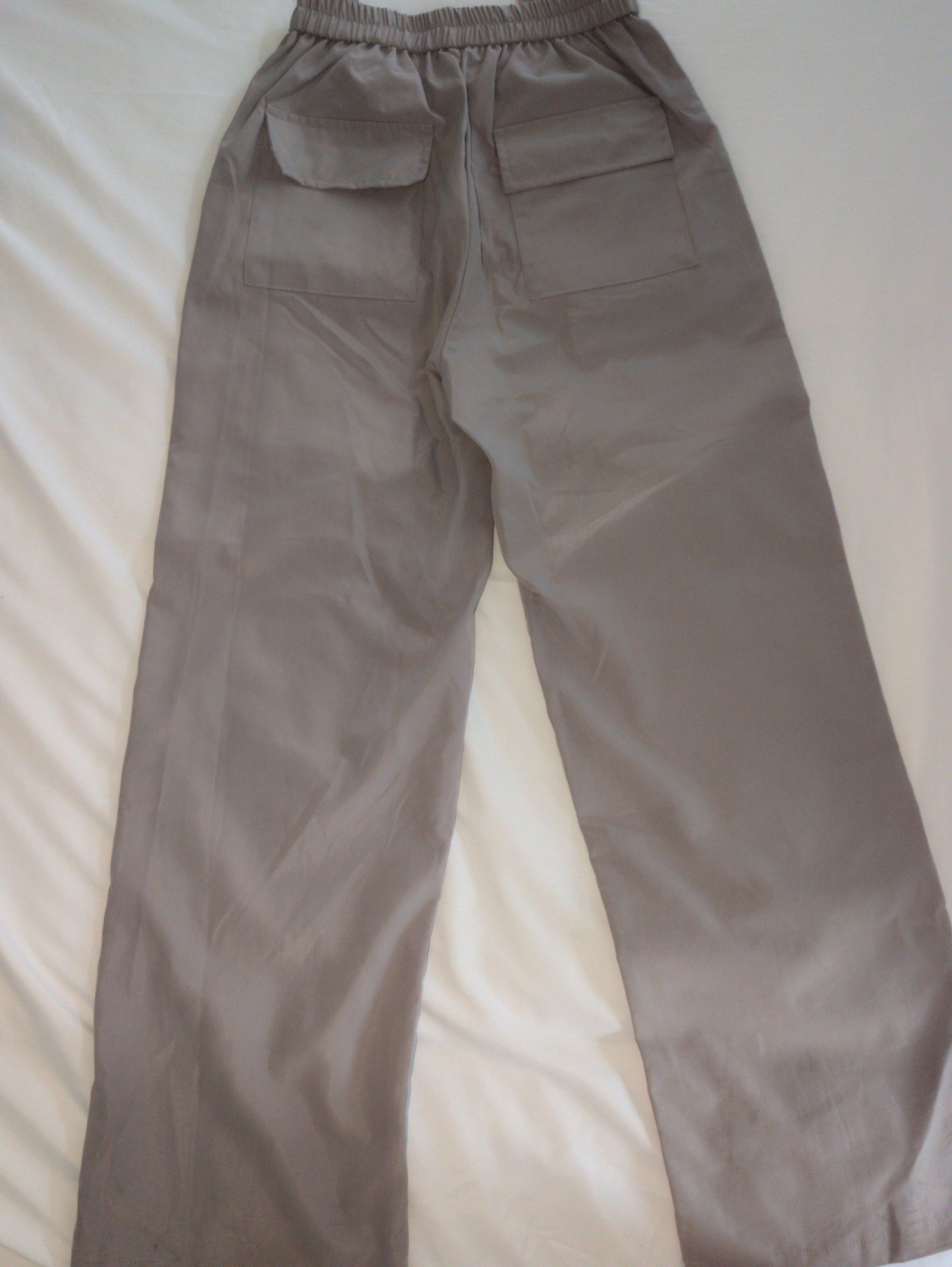 Temu Grey Cargo Trousers XS Utility Straps image 2