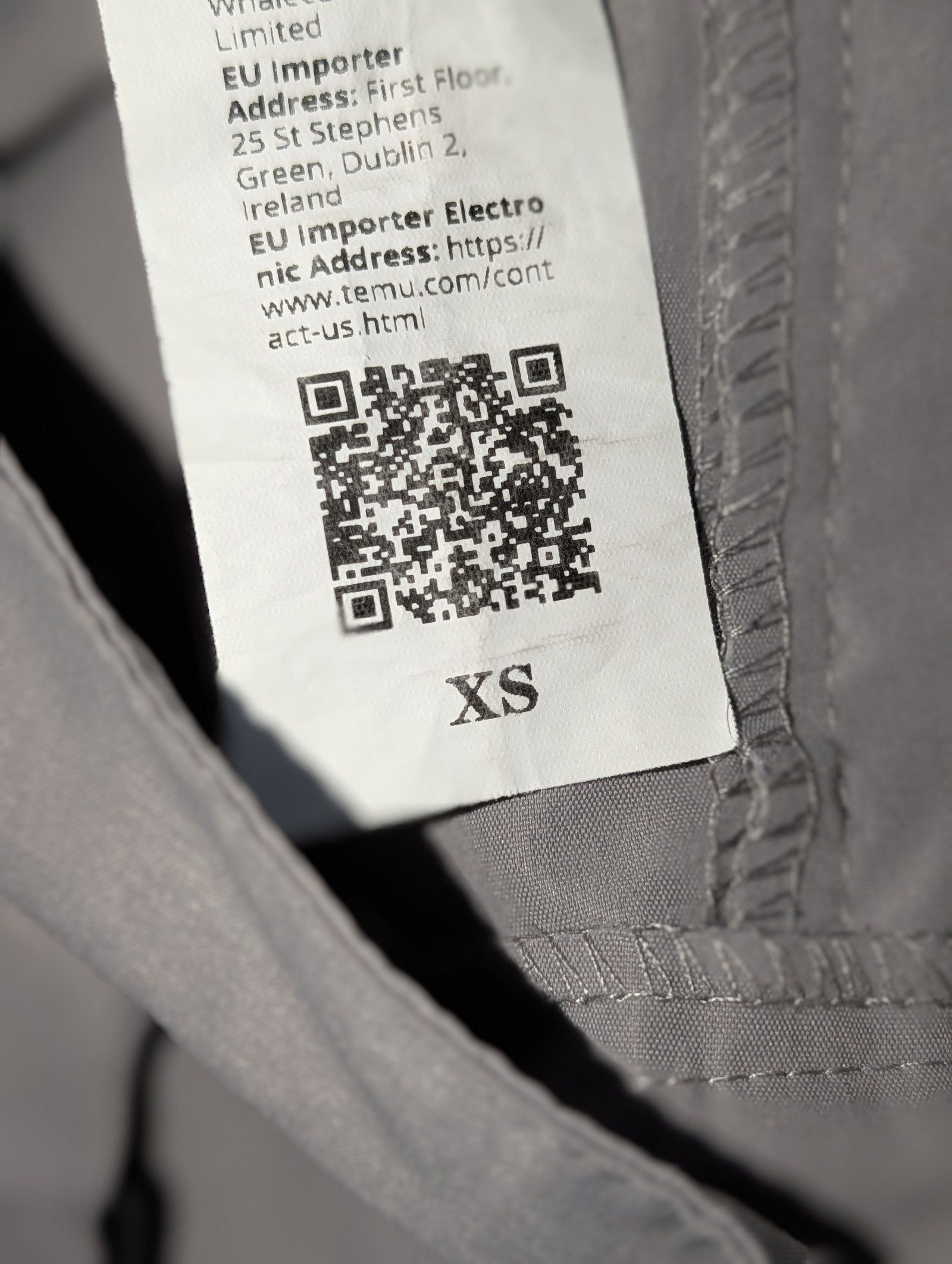 Temu Grey Cargo Trousers XS Utility Straps image 3