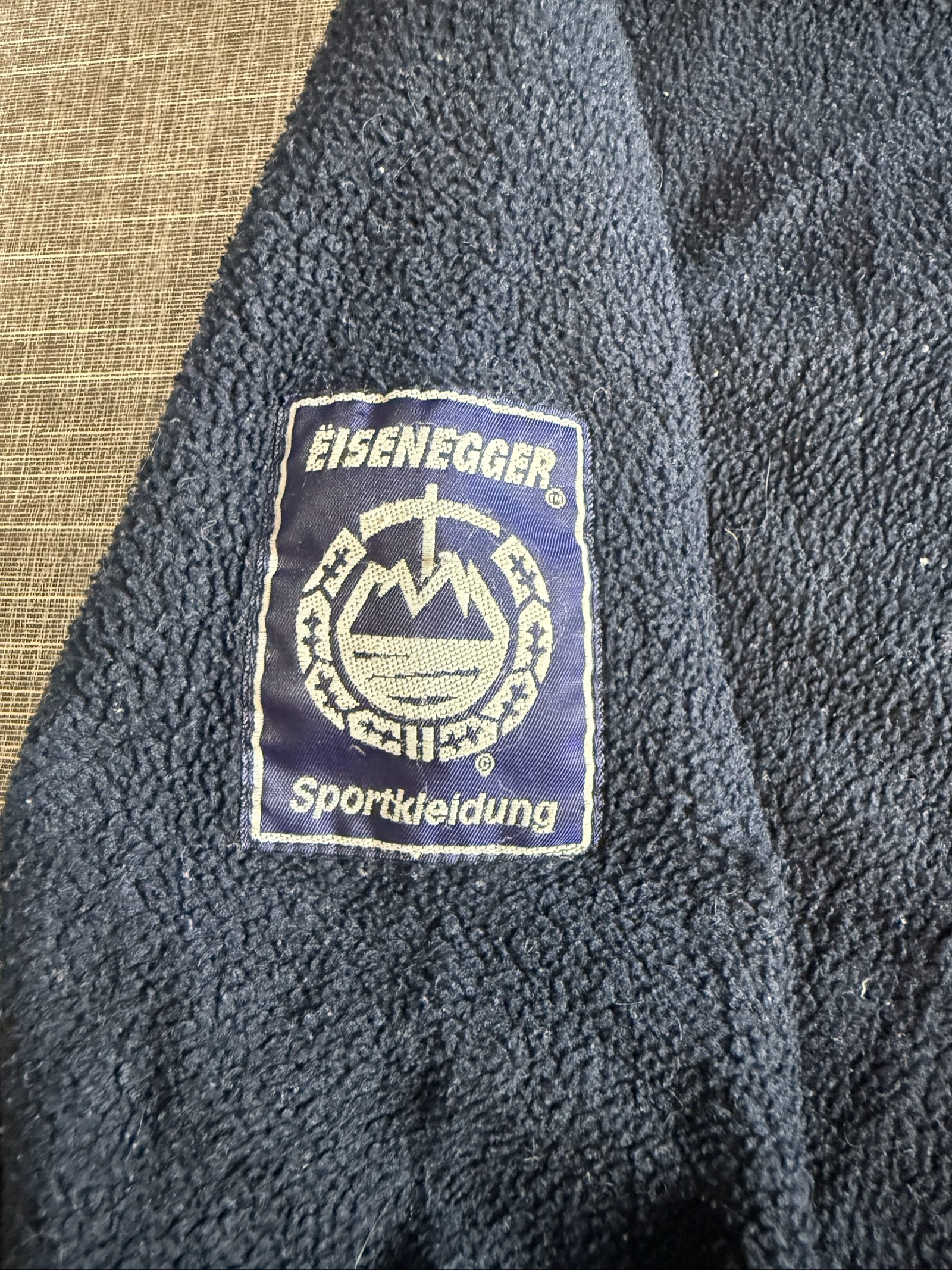 Eisenegger Men’s Navy Fleece Sweatshirt Size 3 XL Half Zip Sportkleidung image 3