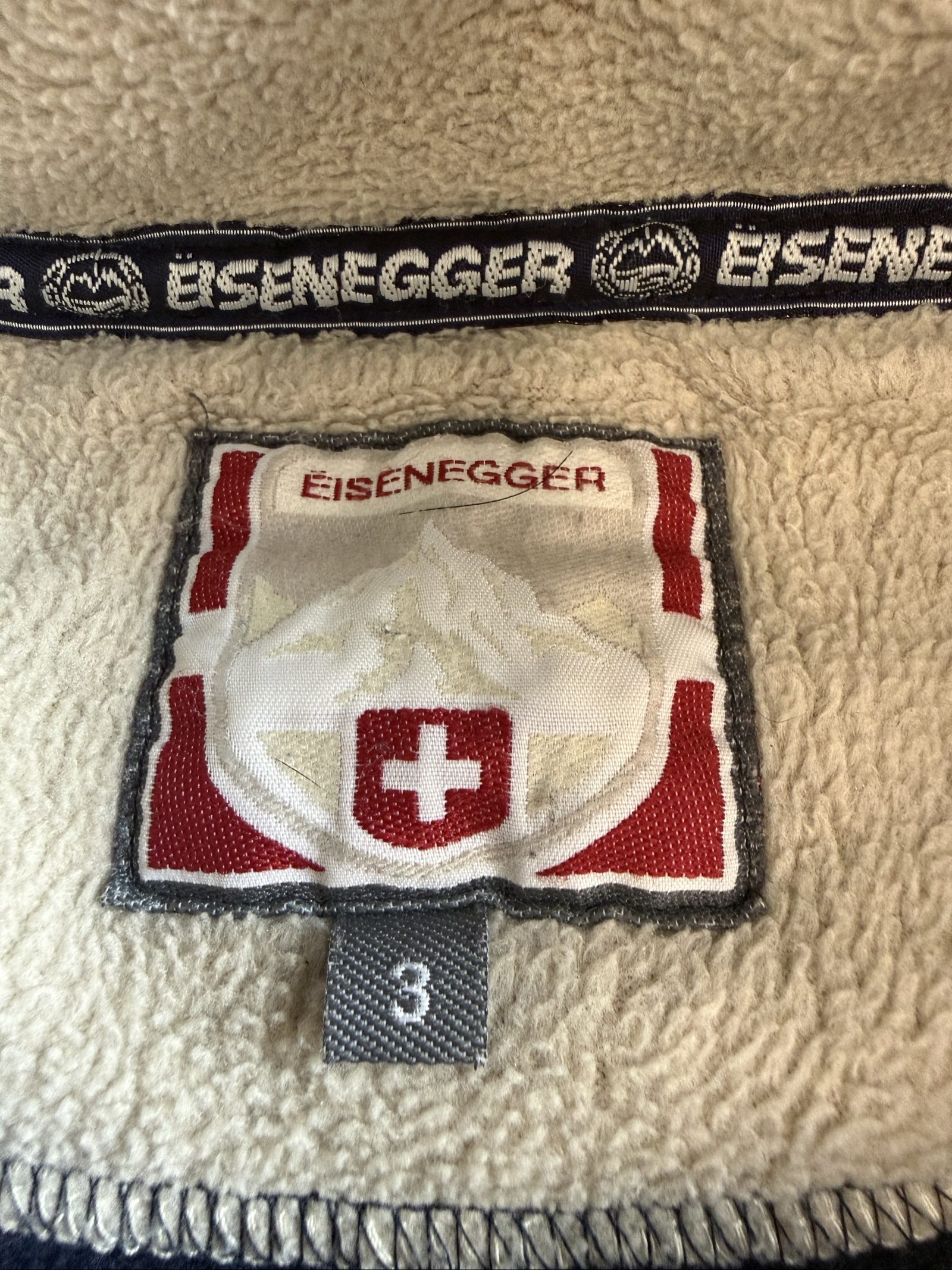 Eisenegger Men’s Navy Fleece Sweatshirt Size 3 XL Half Zip Sportkleidung image 4