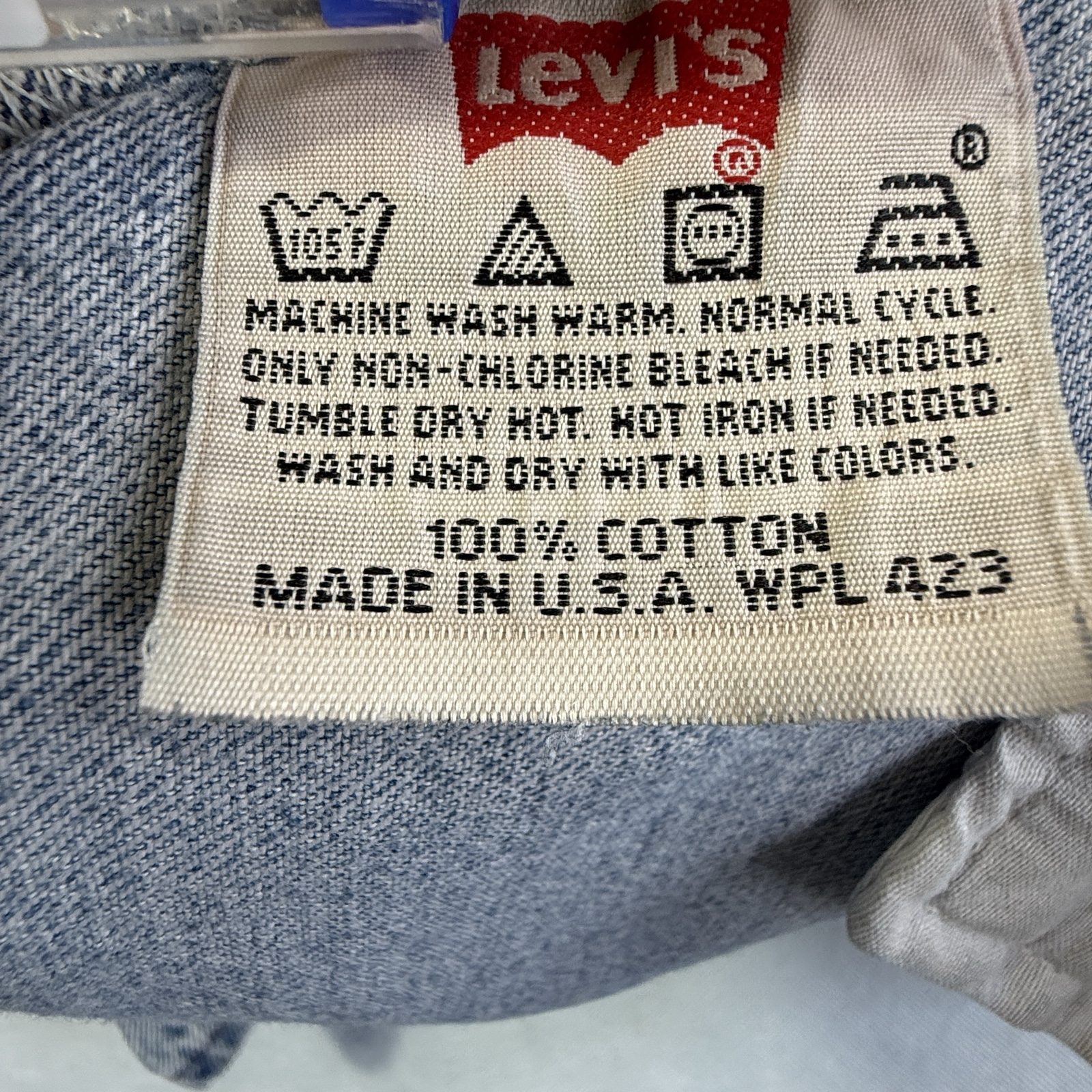 Vintage Levi’s 501 Jeans W34 L30 Made in USA 1997 Light Blue Denim image 4
