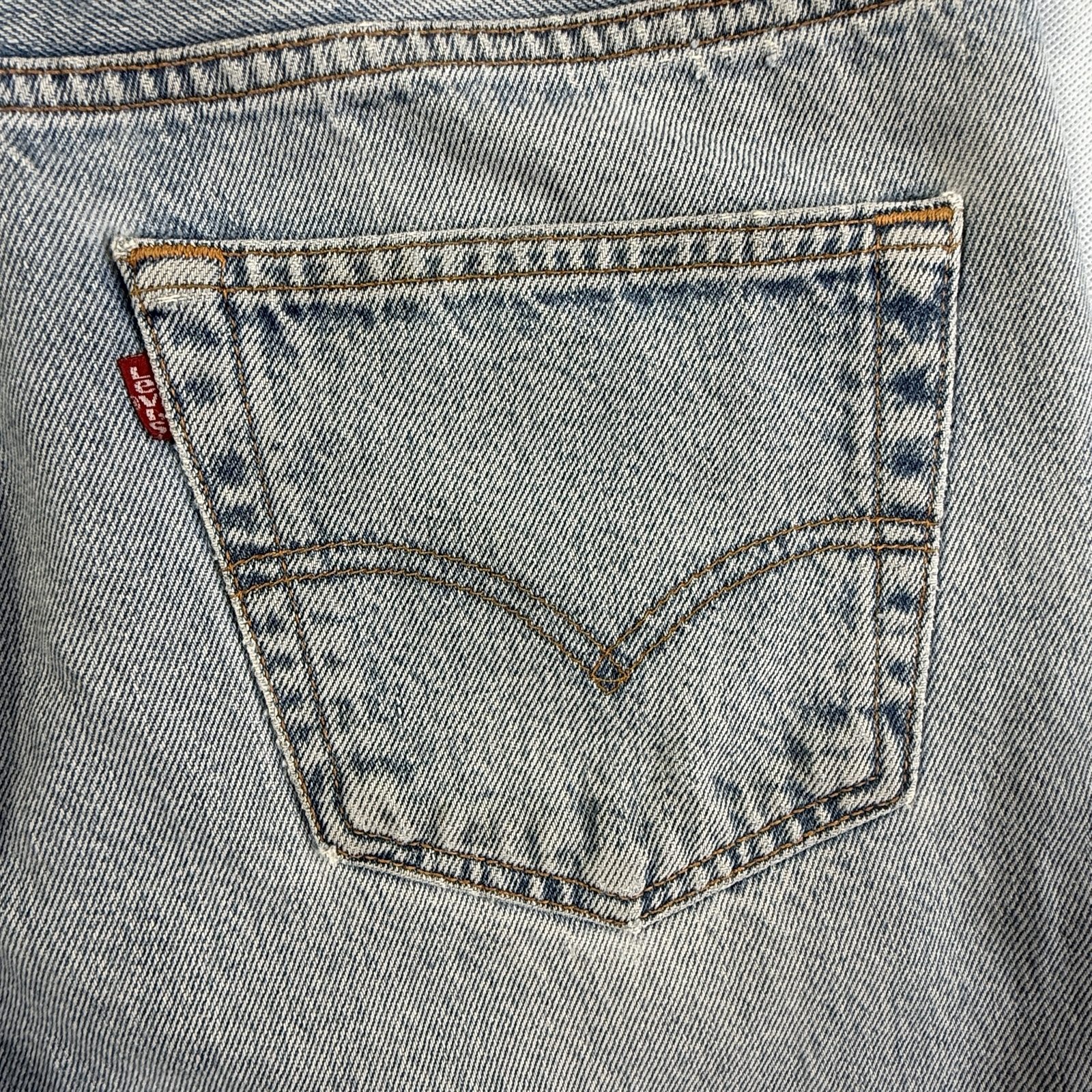 Vintage Levi’s 501 Jeans W34 L30 Made in USA 1997 Light Blue Denim image 7