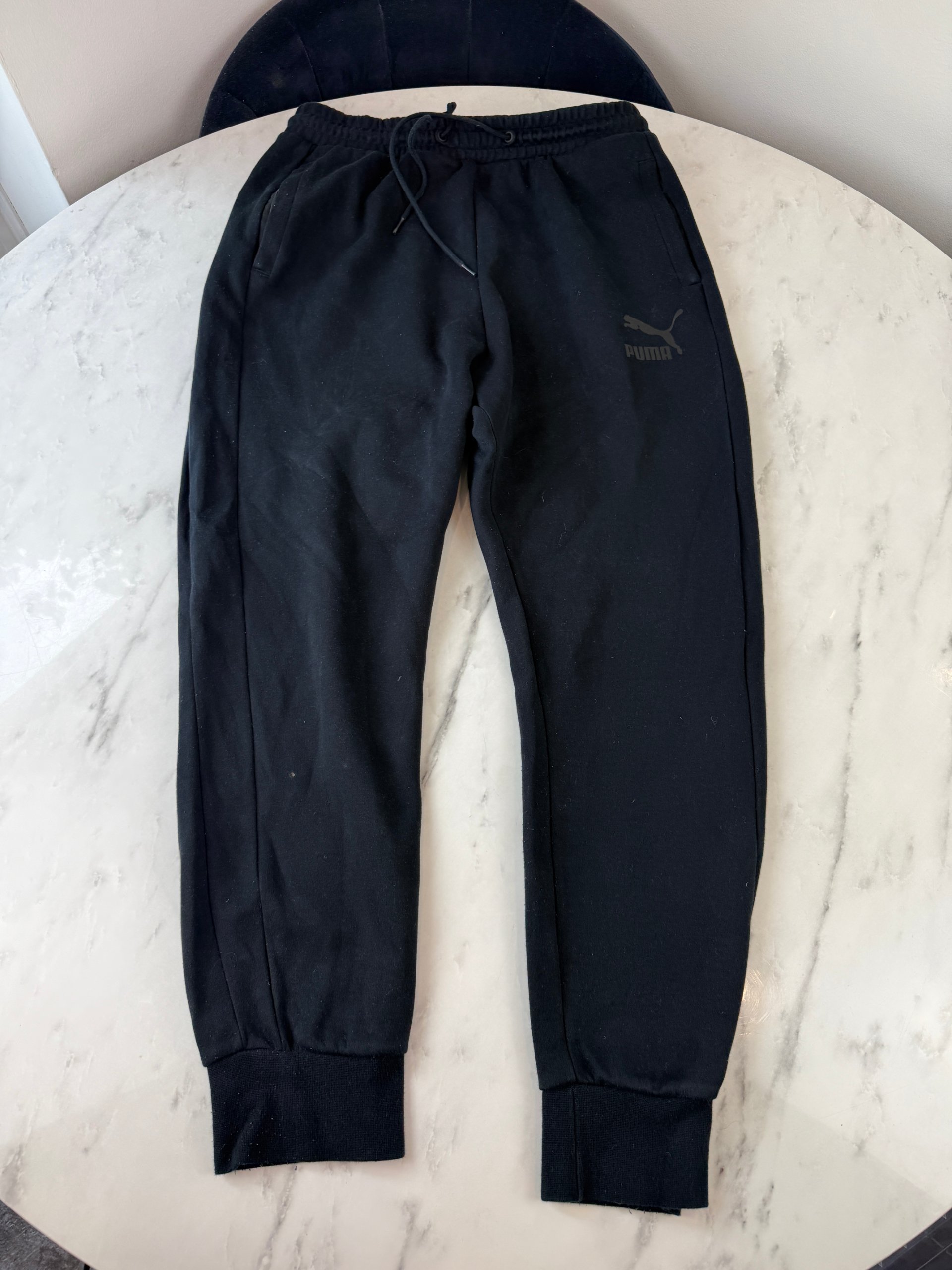 Puma Black Men's Large Joggers Loungewear Sweatpants Casual