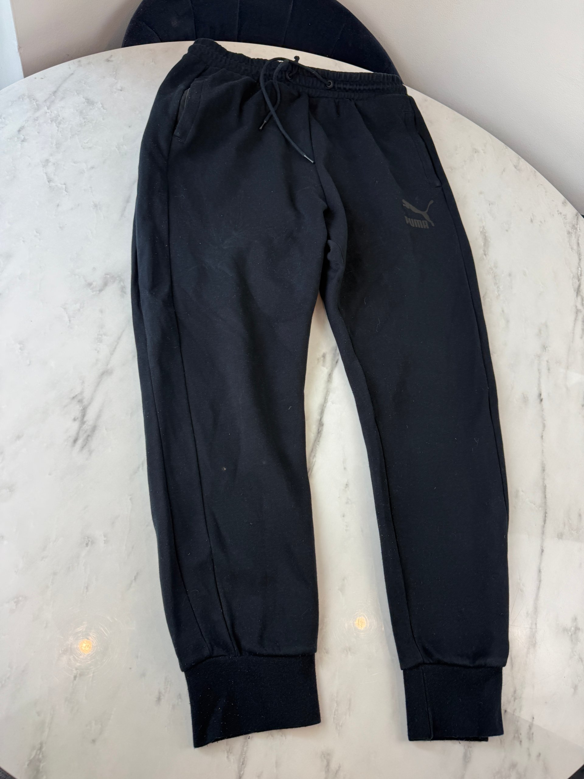 Puma Black Men's Large Joggers Loungewear Sweatpants Casual image 7