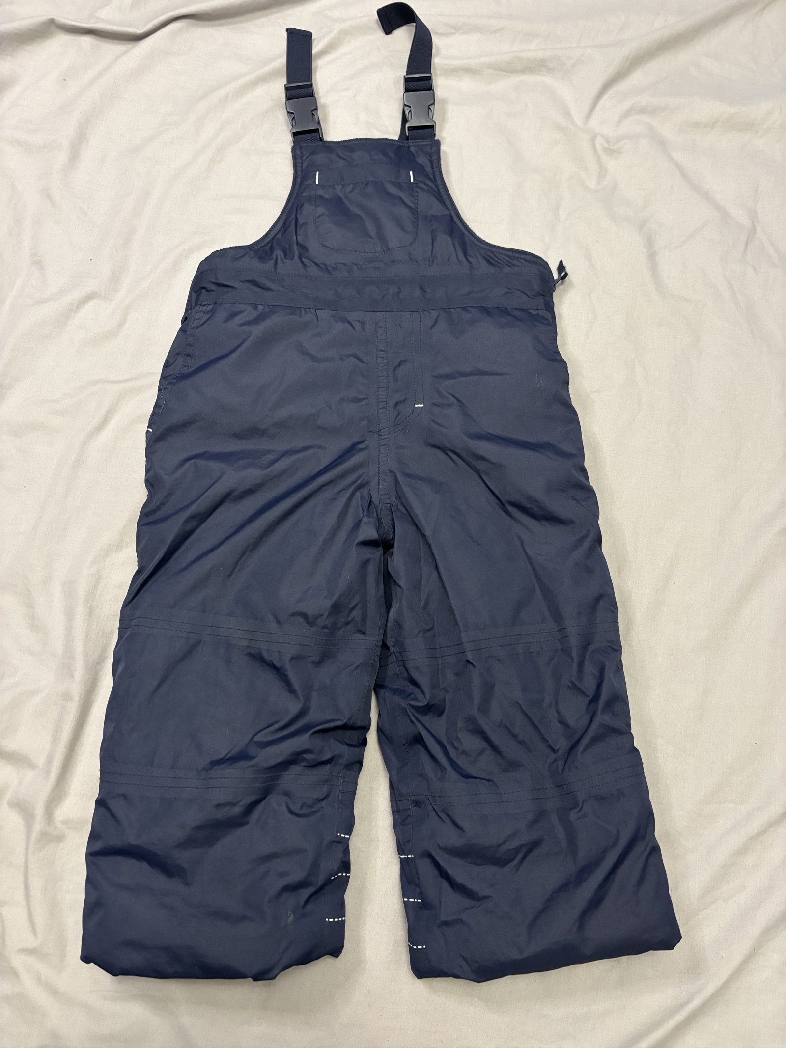 Navy Unisex Children's Waterproof Snow Bibs 24-36m