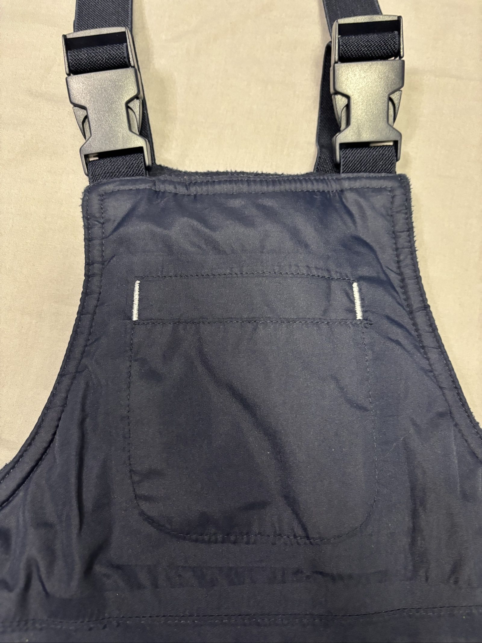 Navy Unisex Children's Waterproof Snow Bibs 24-36m image 3