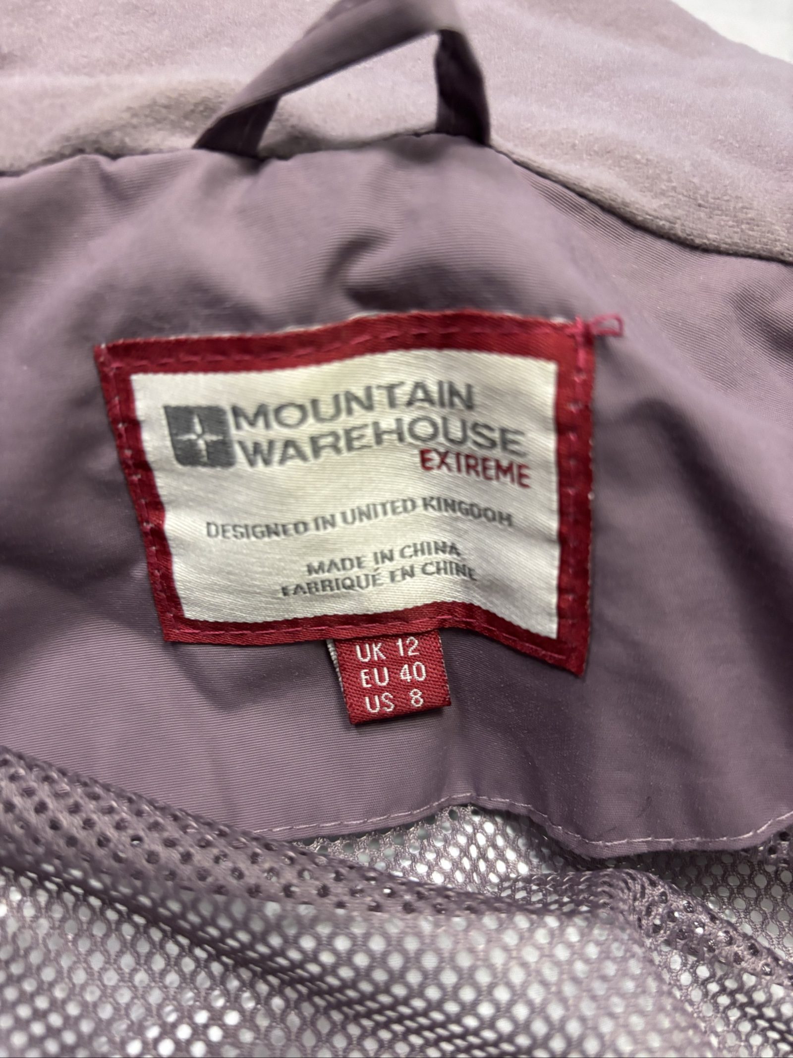 Mountain Warehouse Women's Purple Waterproof Coat Large Isotex 10,000 image 6