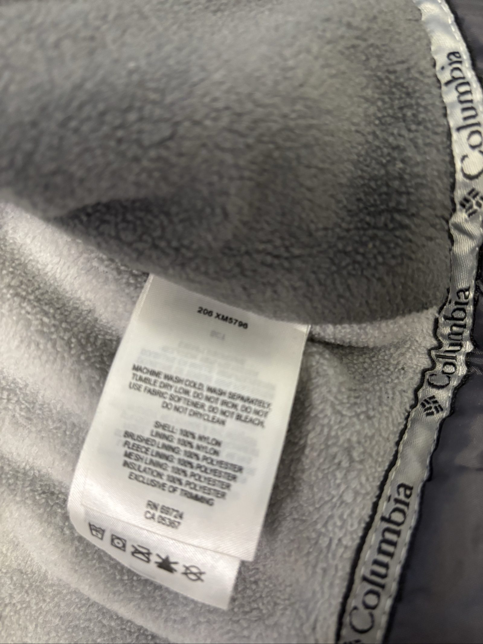 Columbia Men's Grey, Red & Dark Grey Hooded Jacket XL Waterproof y2k vintage image 7