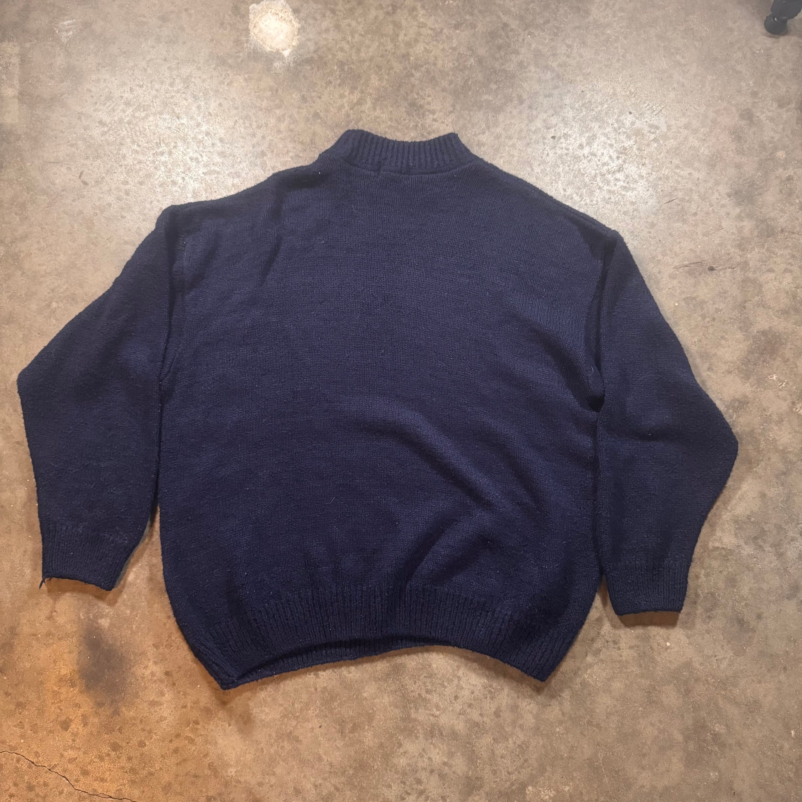 Dolce & Gabbana Navy & White D&G Logo Knit Sweater Large image 5