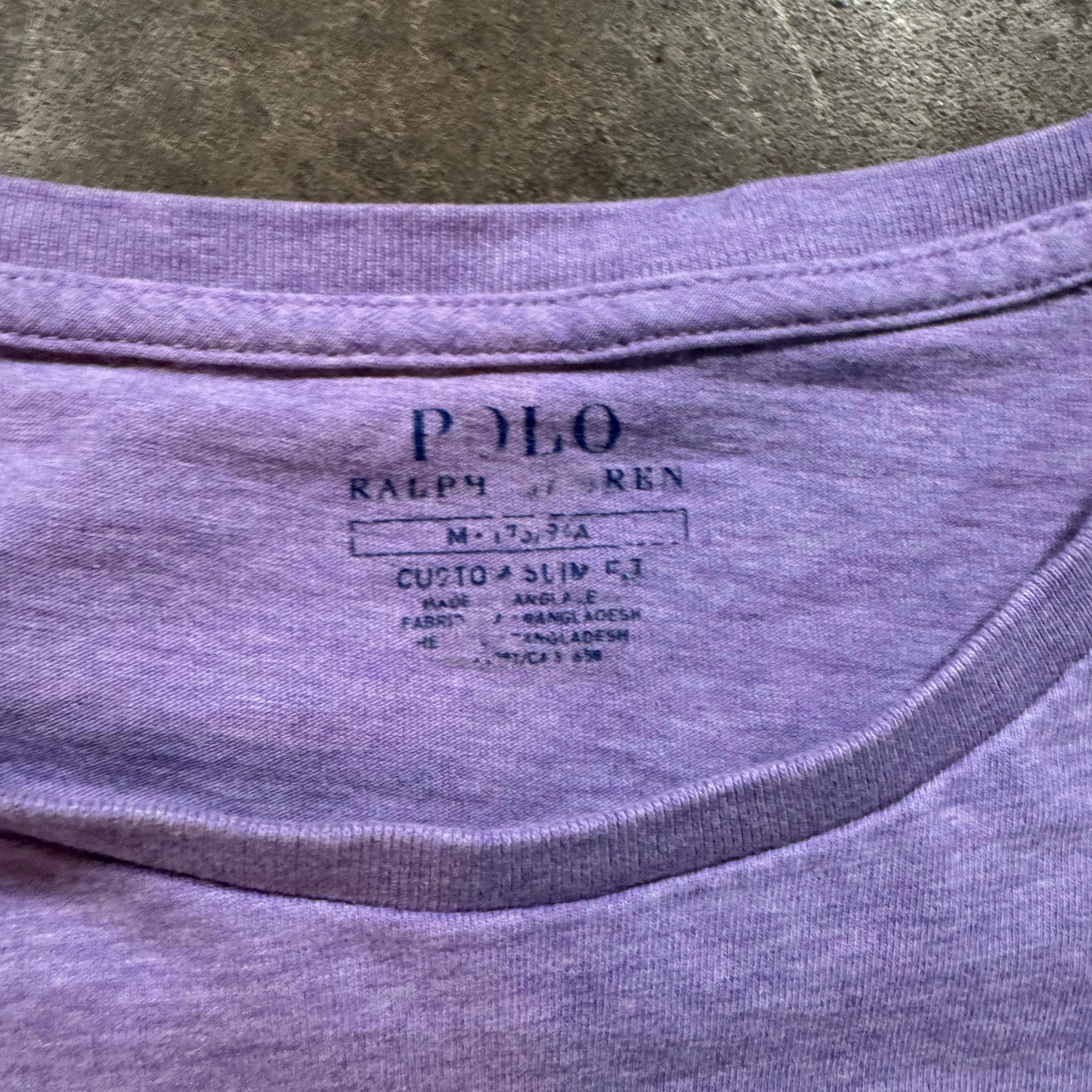 Polo Ralph Lauren Purple Cotton Slim Fit T-Shirt Medium