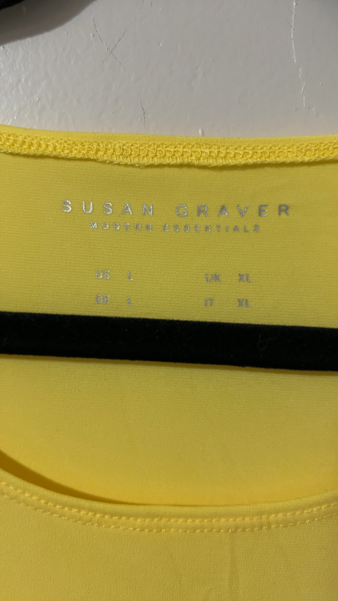 Susan Graver Women's Yellow Modern Essentials Top Large image 3