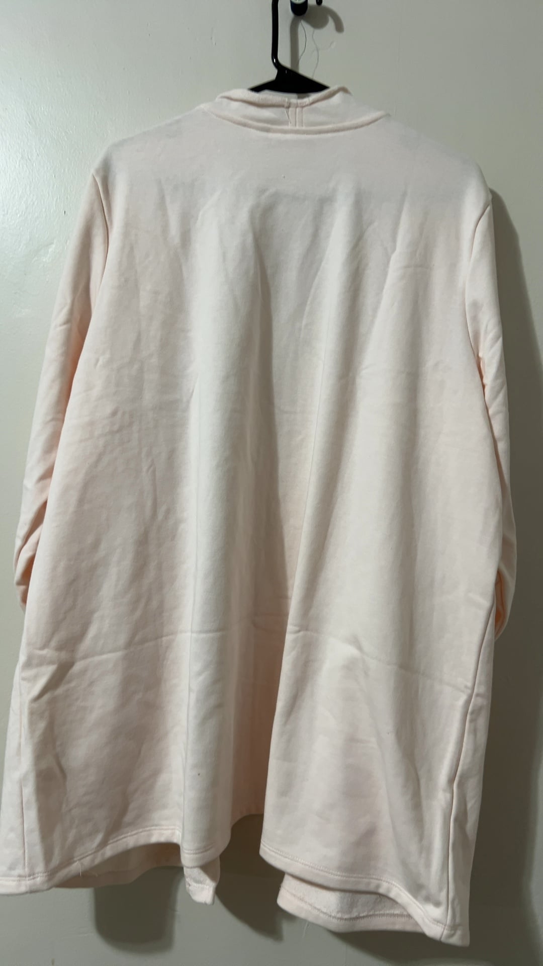 belleBEACH Women's Light Pink Open Front Cardigan XL Soft Fabric image 2