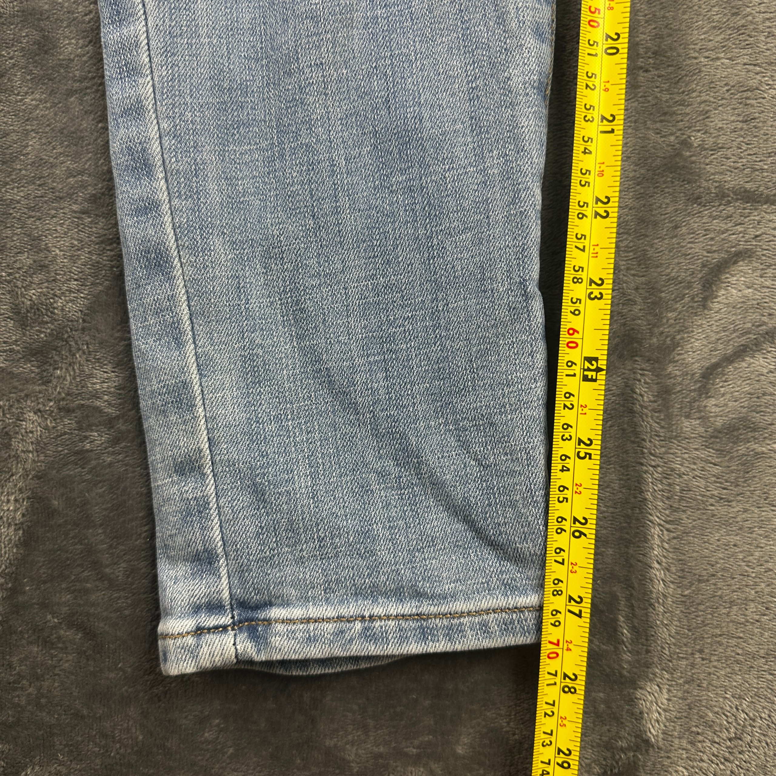 Lee Light Wash Slim Fit Skinny Leg Mid Rise Jeans - W32 L27 image 5
