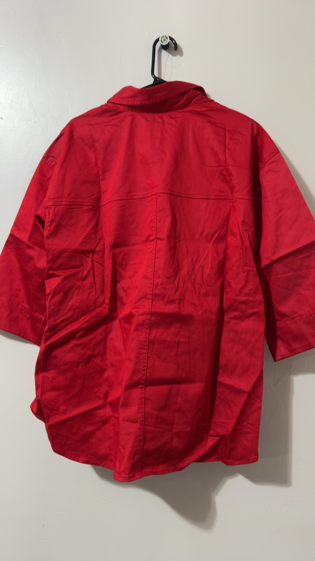 Carla Rockmore Women Red Shirt Large Drawstring Waist image 2