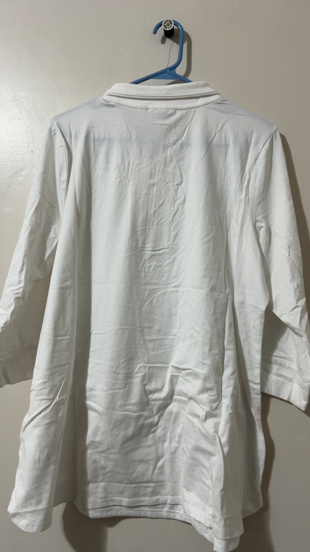 d&co. White Active Long Sleeve Quarter Zip Pullover Large image 2