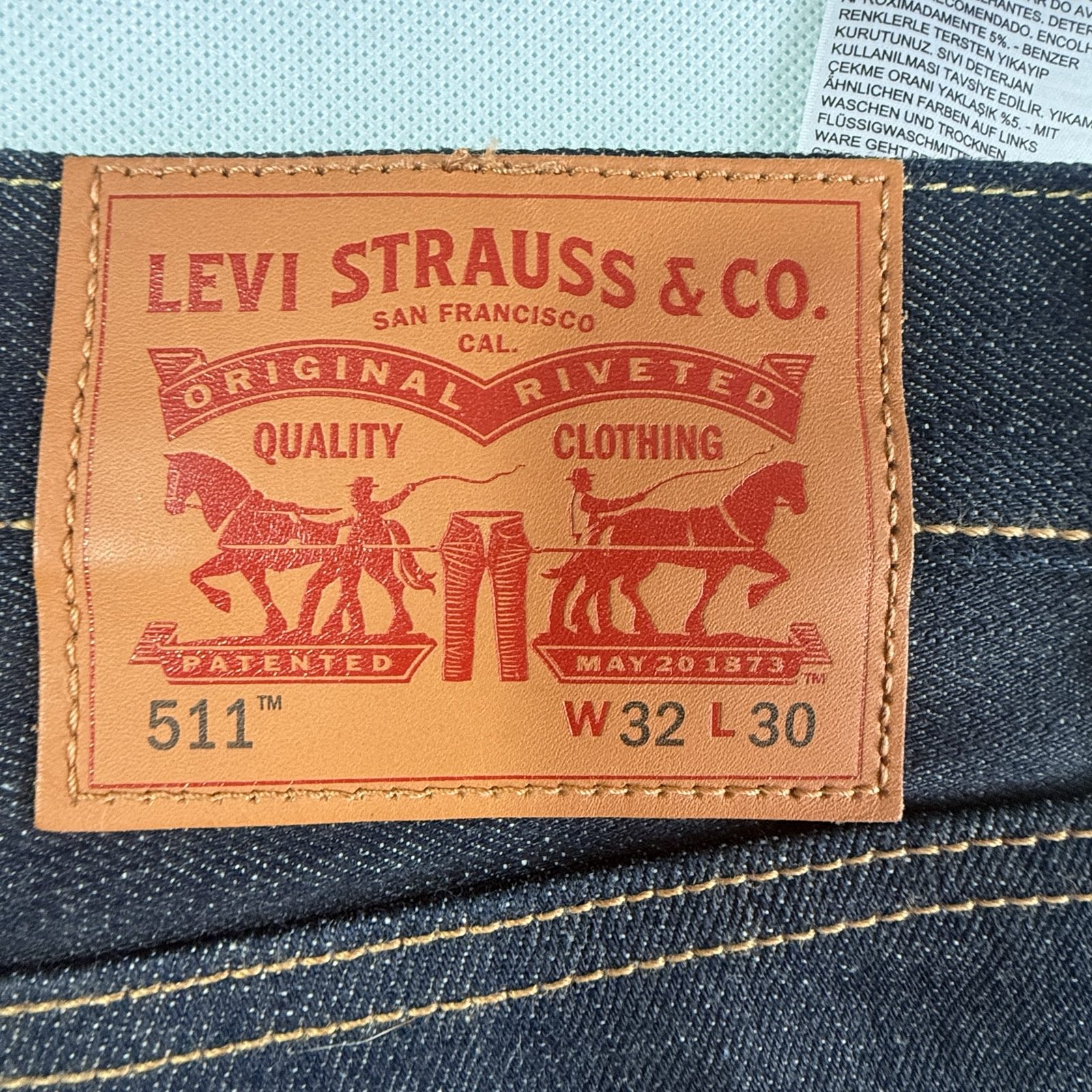 Levi’s 511 Eternal Day men’s jeans in dark indigo, new without tags. image 10