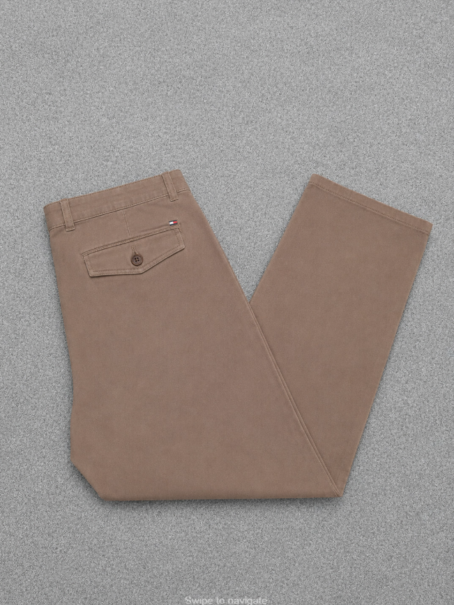 Tommy Hilfiger Mens Brown Chinos Waist Relaxed Fit 33"