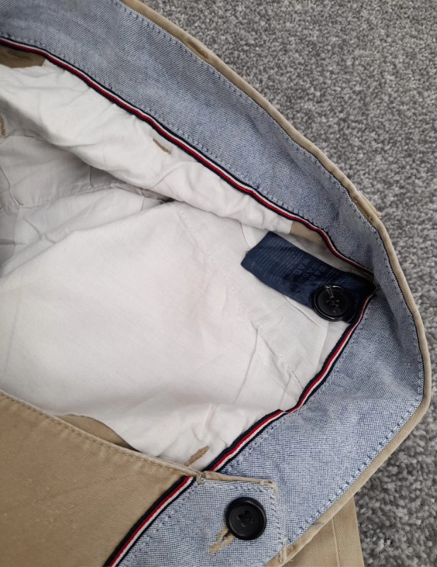 Tommy Hilfiger Mens Beige Classic Fit Chinos 36" image 5