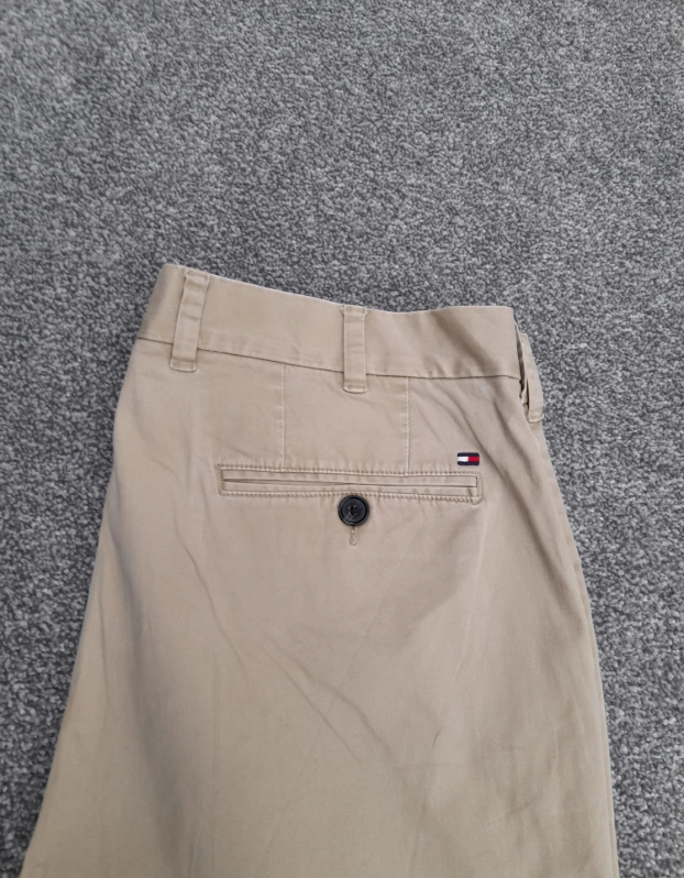 Tommy Hilfiger Mens Beige Classic Fit Chinos 36" image 8