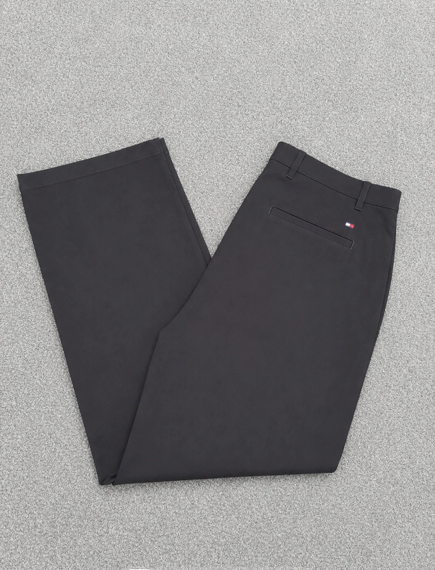 Tommy Hilfiger Black Cotton Chinos 40"
