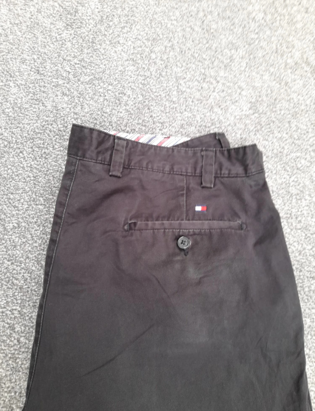 Tommy Hilfiger Black Cotton Chinos 40" image 5