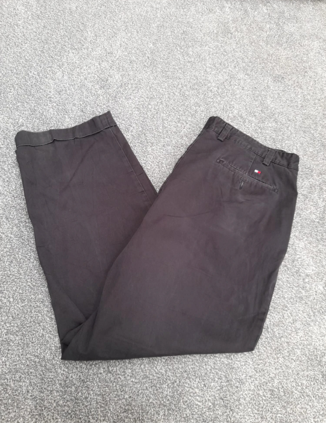 Tommy Hilfiger Black Cotton Chinos 40" image 7