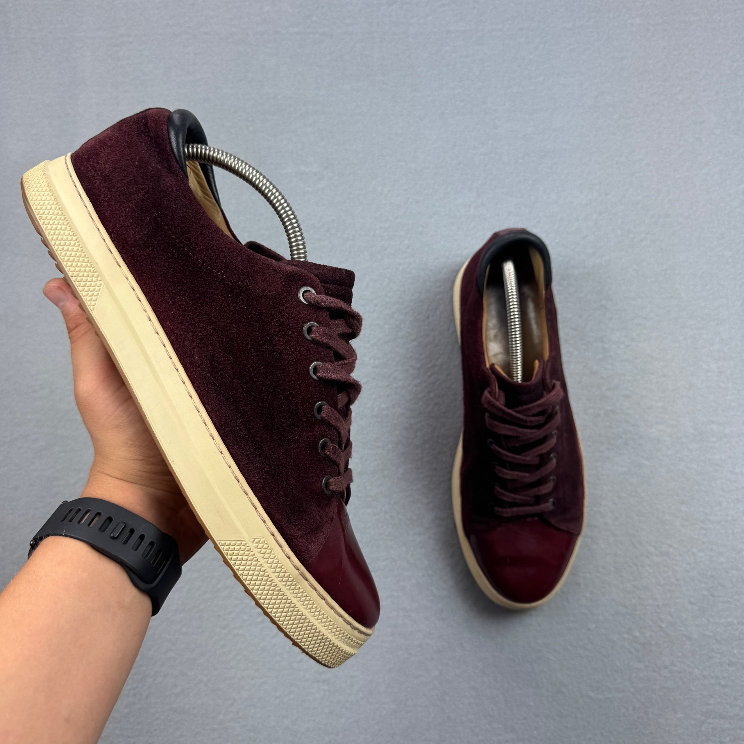 Gant Burgundy Suede & Leather Sneakers Size 44 / 28cm