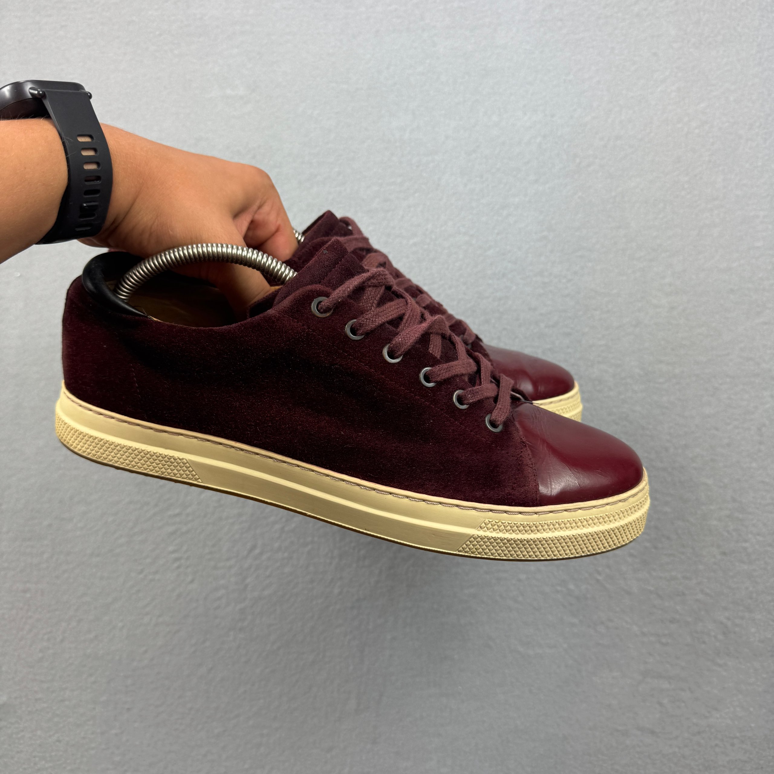 Gant Burgundy Suede & Leather Sneakers Size 44 / 28cm image 2