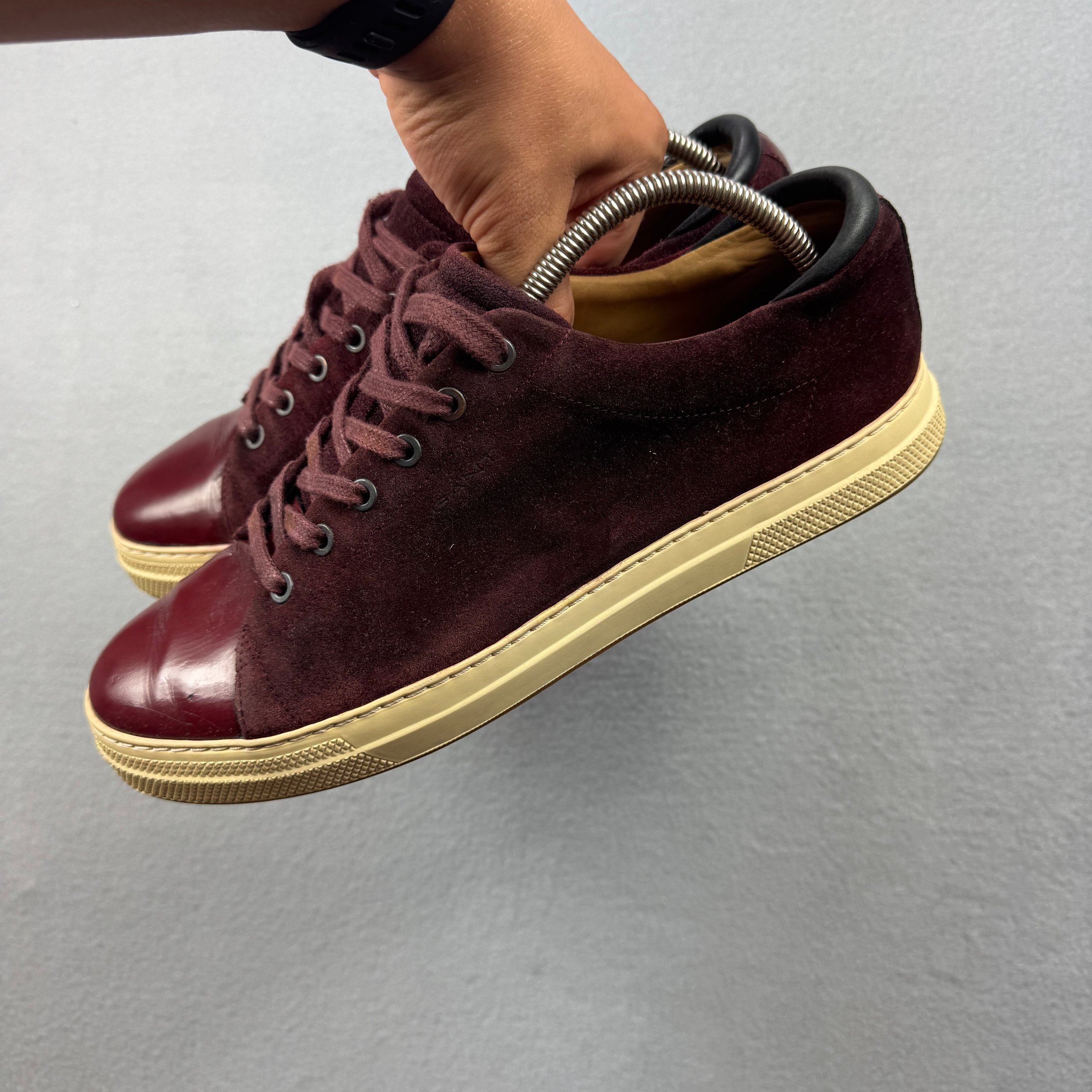 Gant Burgundy Suede & Leather Sneakers Size 44 / 28cm image 3
