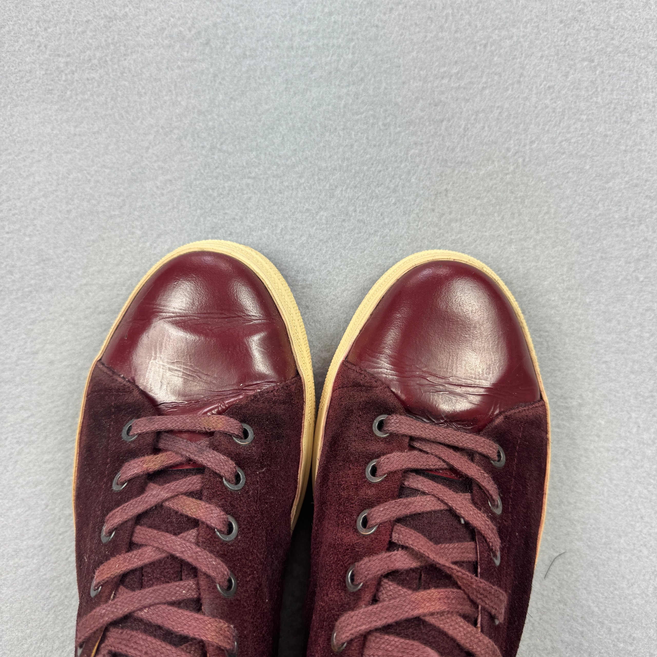 Gant Burgundy Suede & Leather Sneakers Size 44 / 28cm image 9