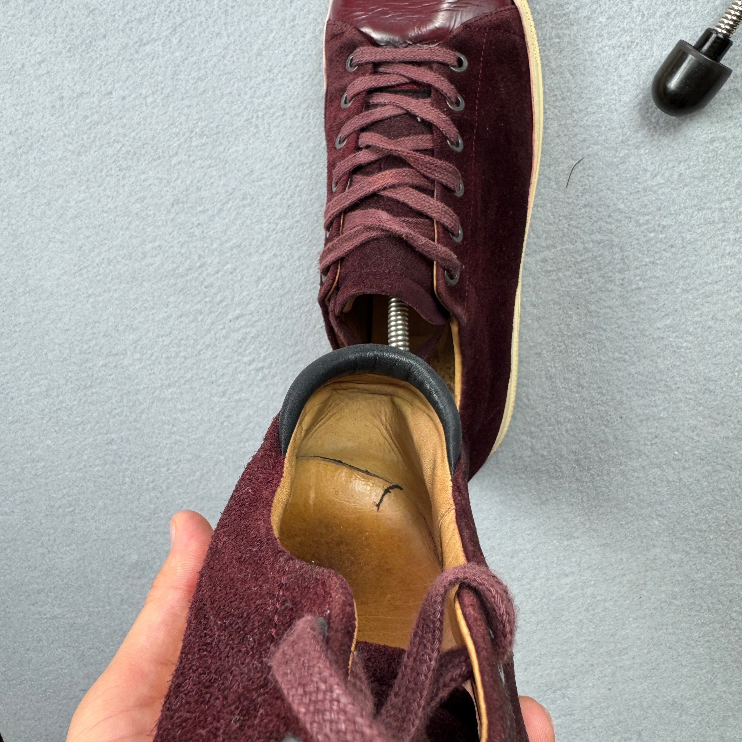 Gant Burgundy Suede & Leather Sneakers Size 44 / 28cm image 10